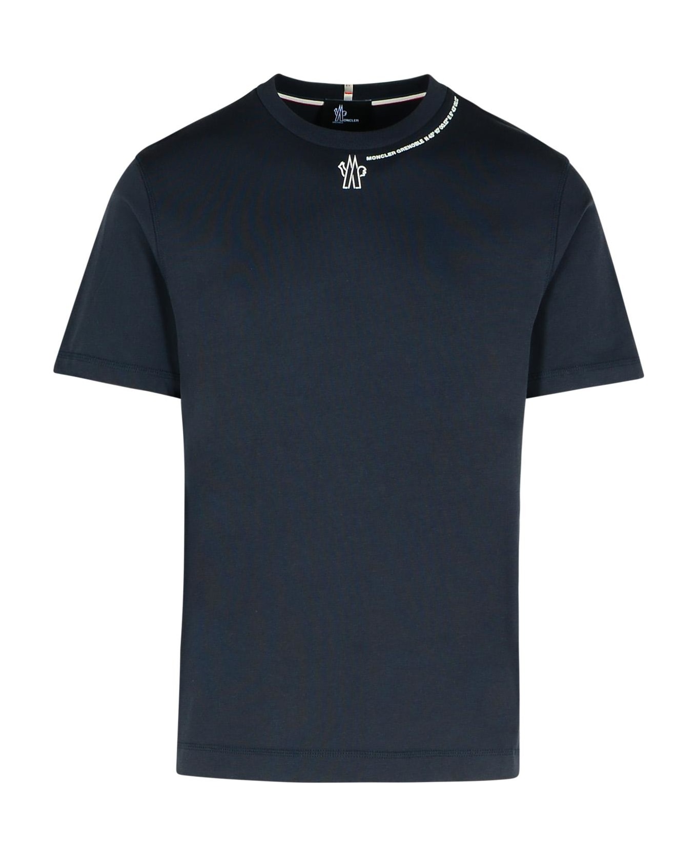 Moncler Grenoble Navy Cotton T-shirt - Navy