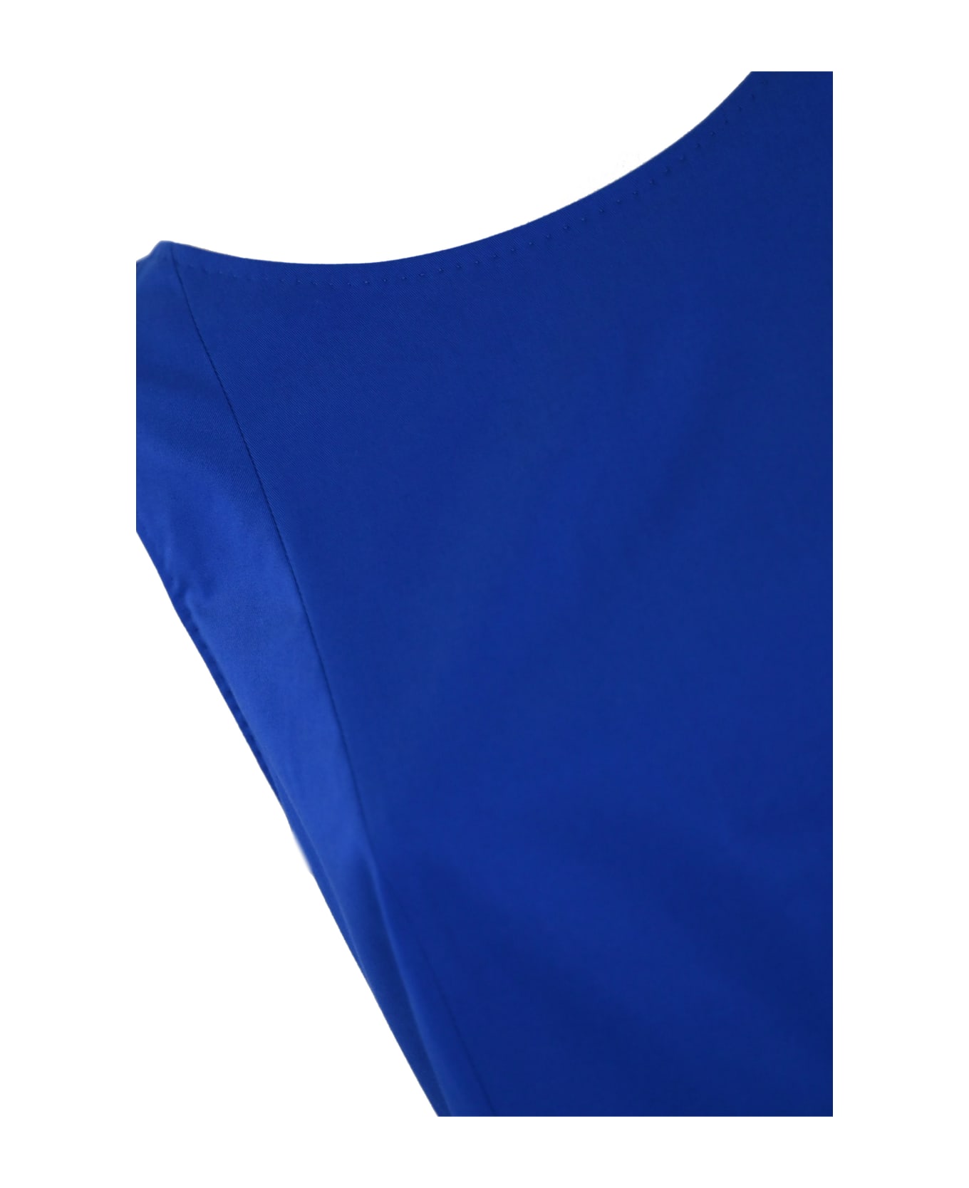 Max Mara Studio "leaf" Gabardine Dress - Bluette
