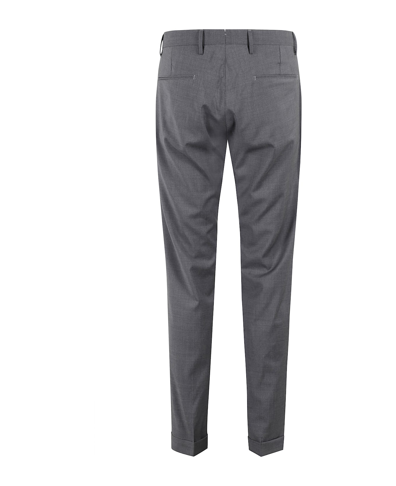 Briglia 1949 Pant V.piatto Lana Zignone - Grigio Medio