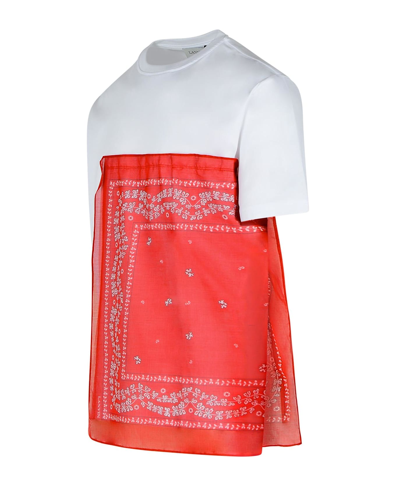 Lanvin 
bandana
 White Cotton T-shirt - White
