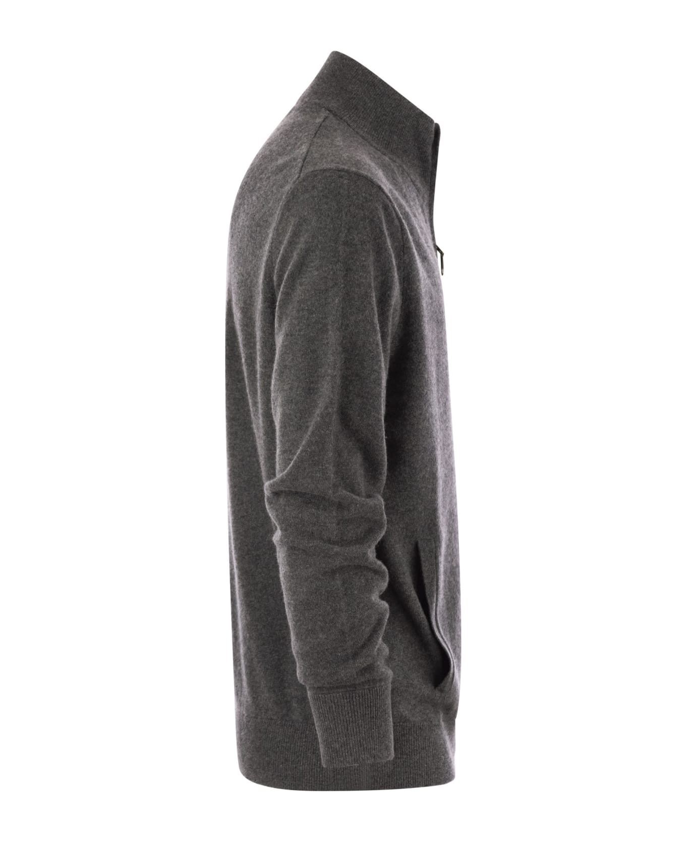 Polo Ralph Lauren Long Sleeve Full Zip Sweater - Grey
