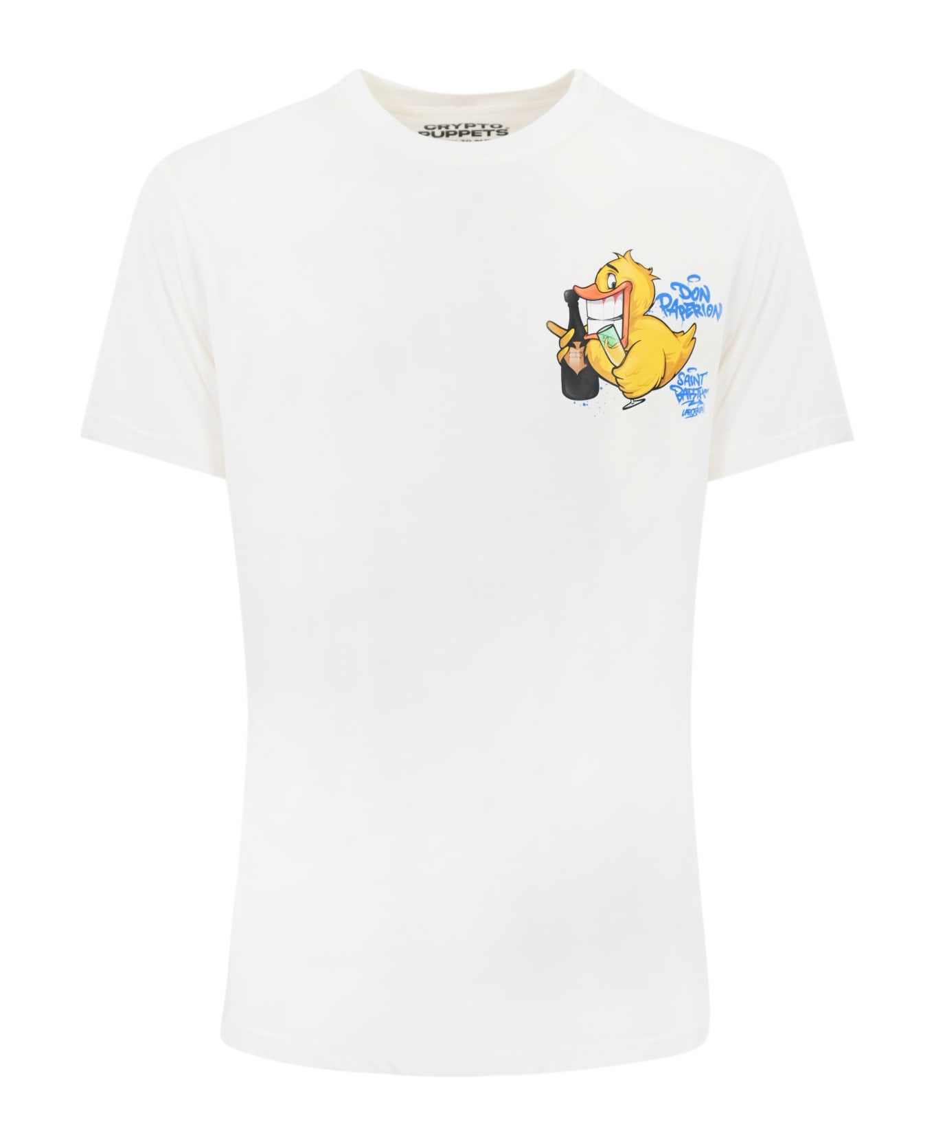 MC2 Saint Barth T-shirt With Don Paperion Print - Bianco