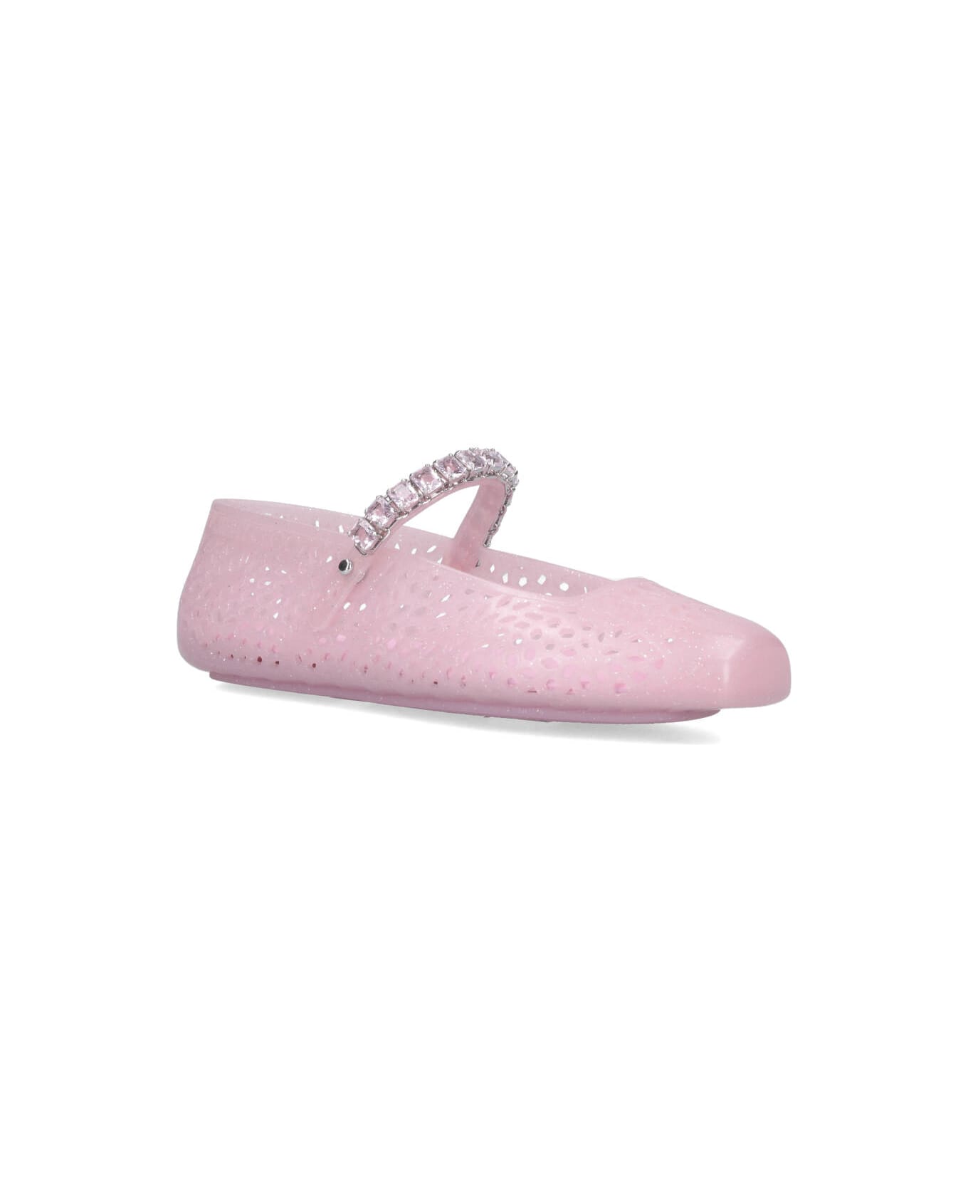 Jimmy Choo "mary Jane Jelly" Ballet Flats - Pink