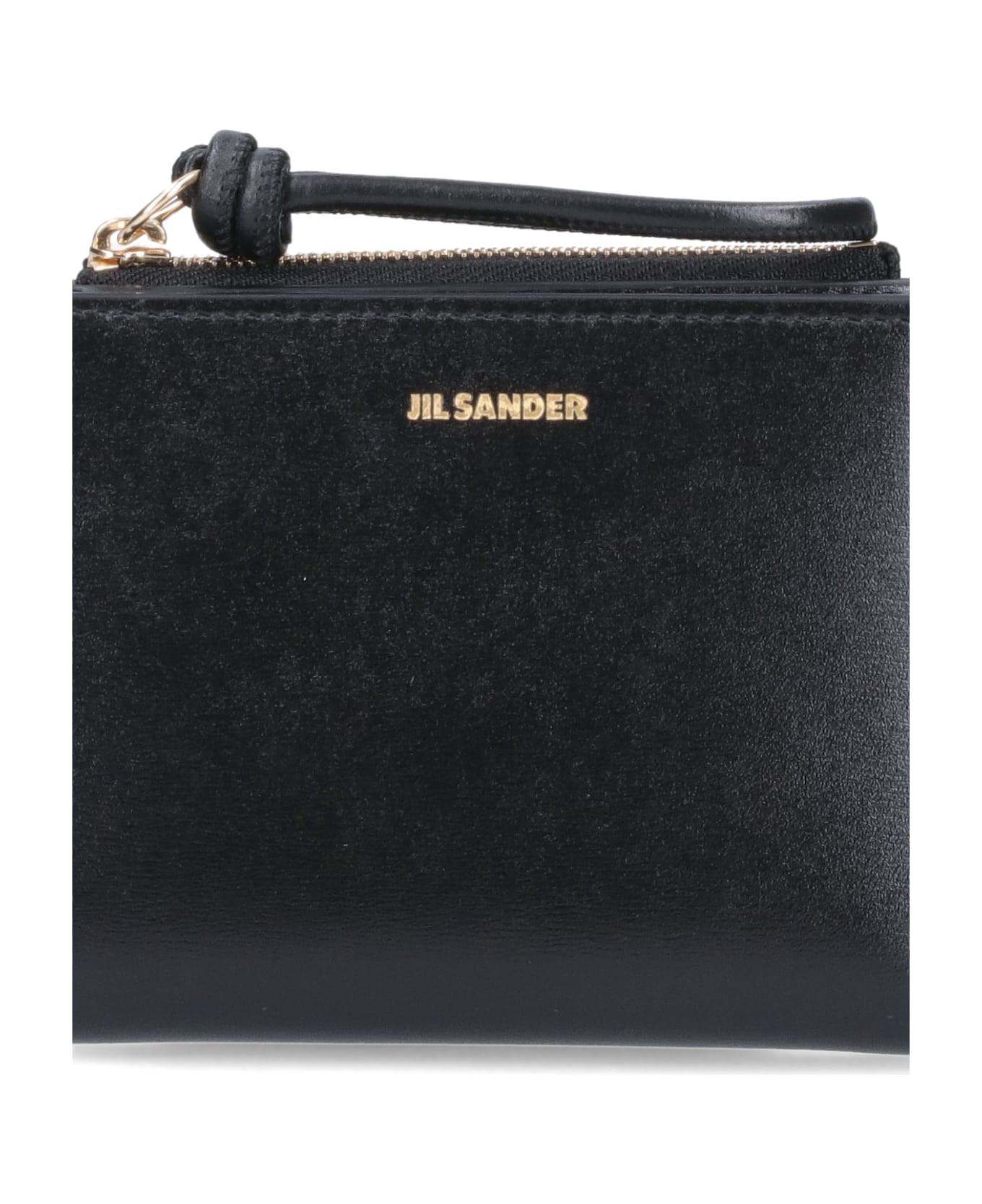 Jil Sander Black Calf Leather Wallet - Black 財布