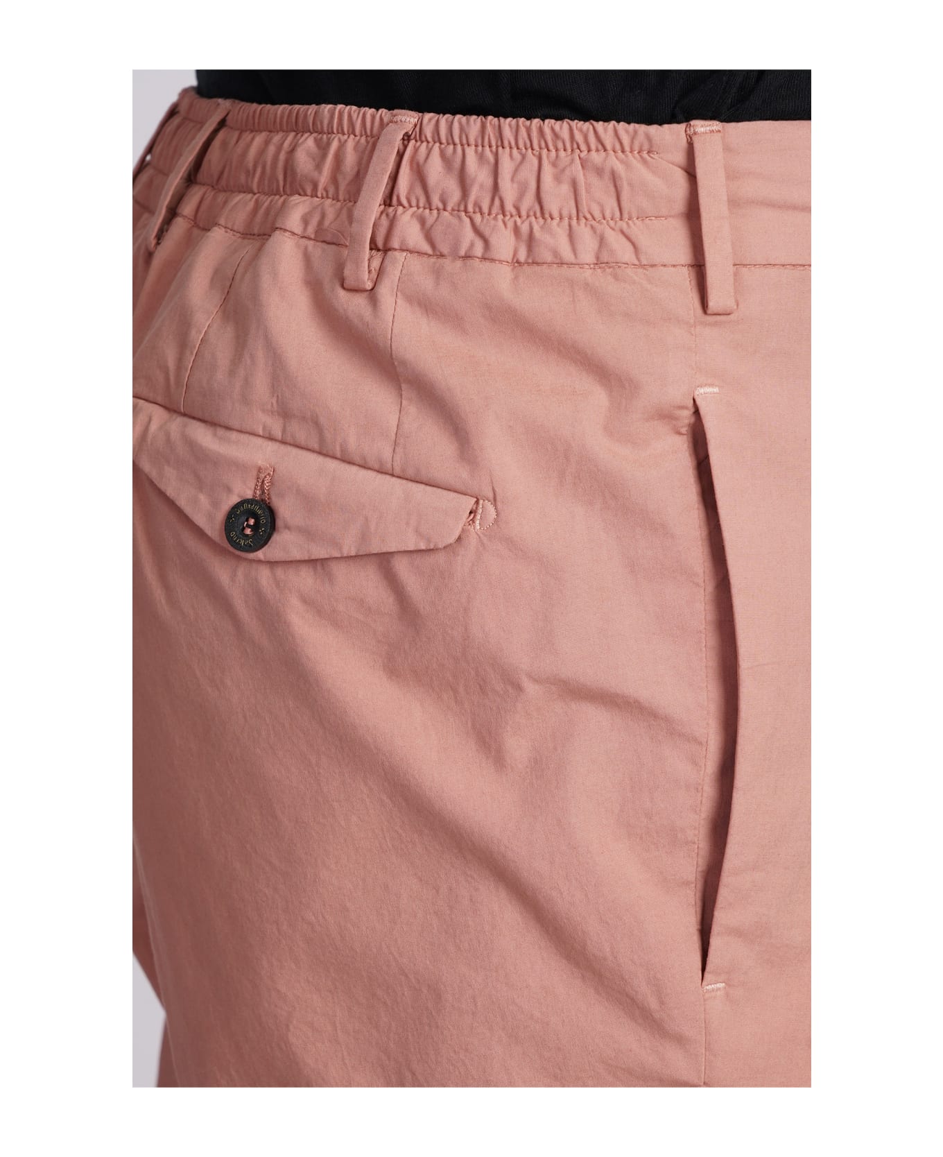 Santaniello Pants In Rose-pink Cotton - rose-pink