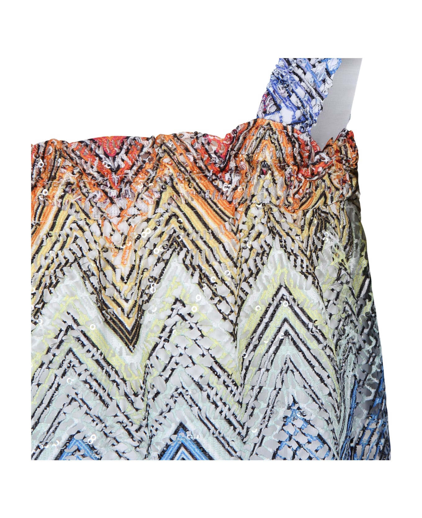 Missoni Kids Multicolor Top For Gilr With Sequins - Multicolor