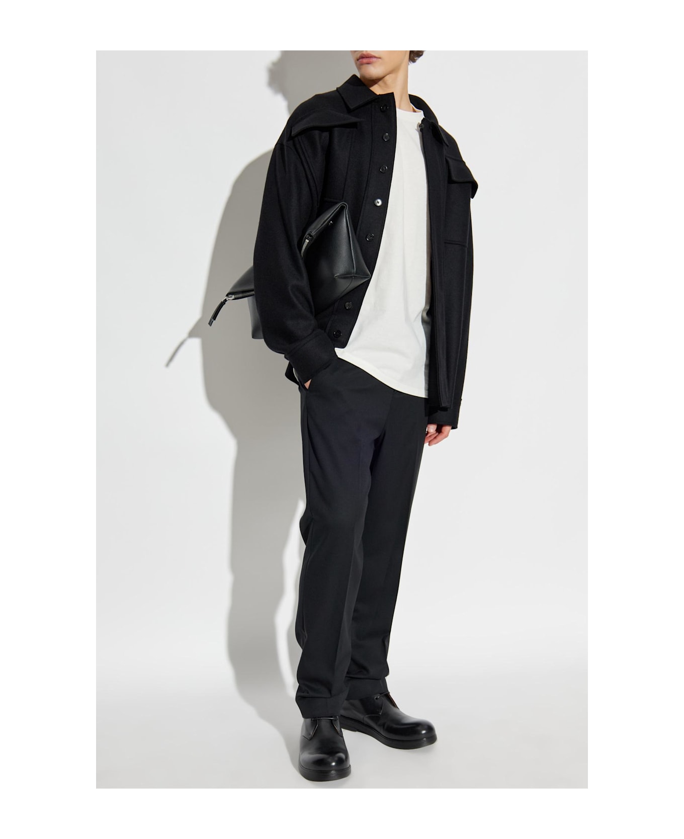 Jil Sander + Wool Shirt - BLACK
