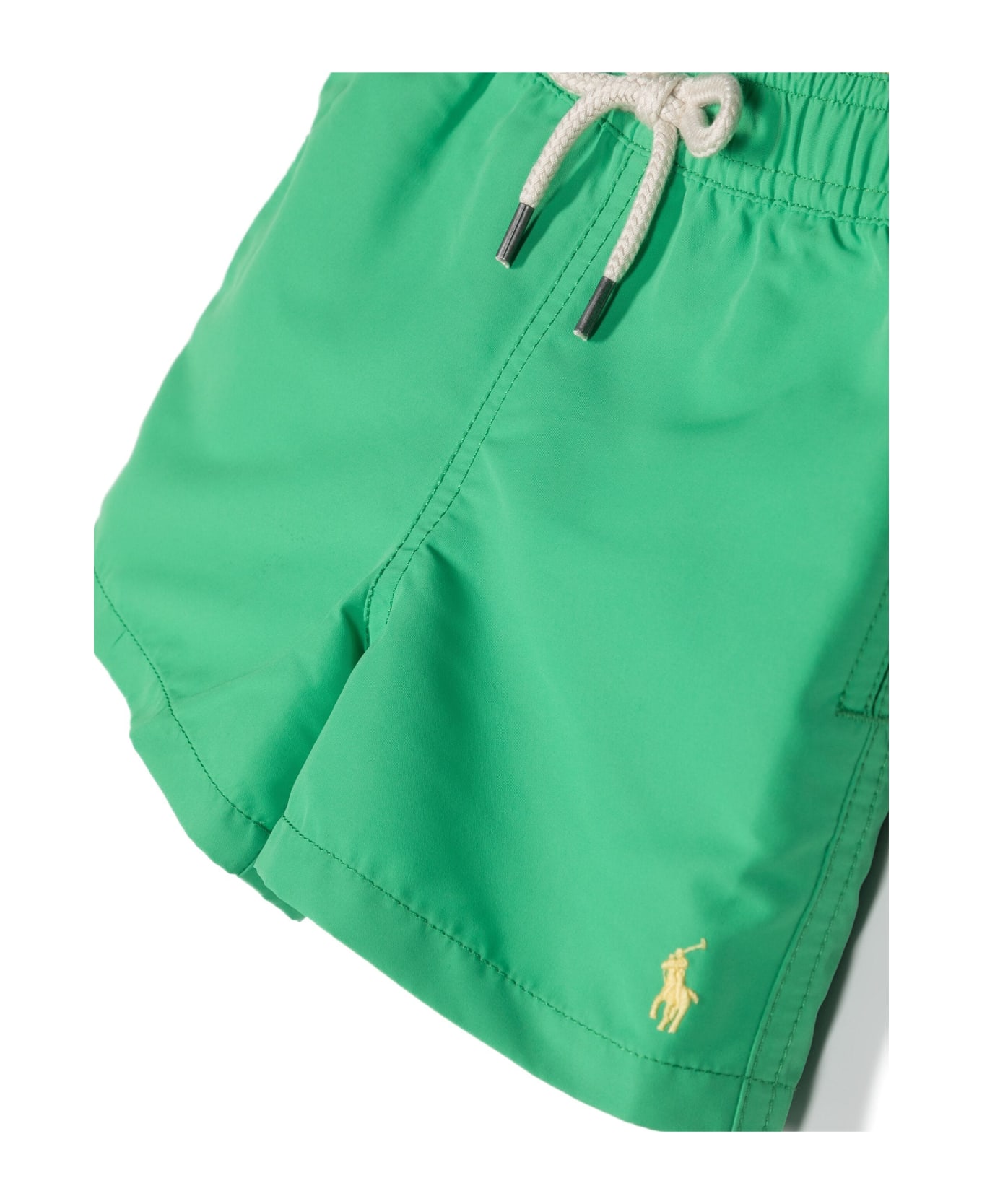 Ralph Lauren Green Swimwear With Yellow Pony - Green