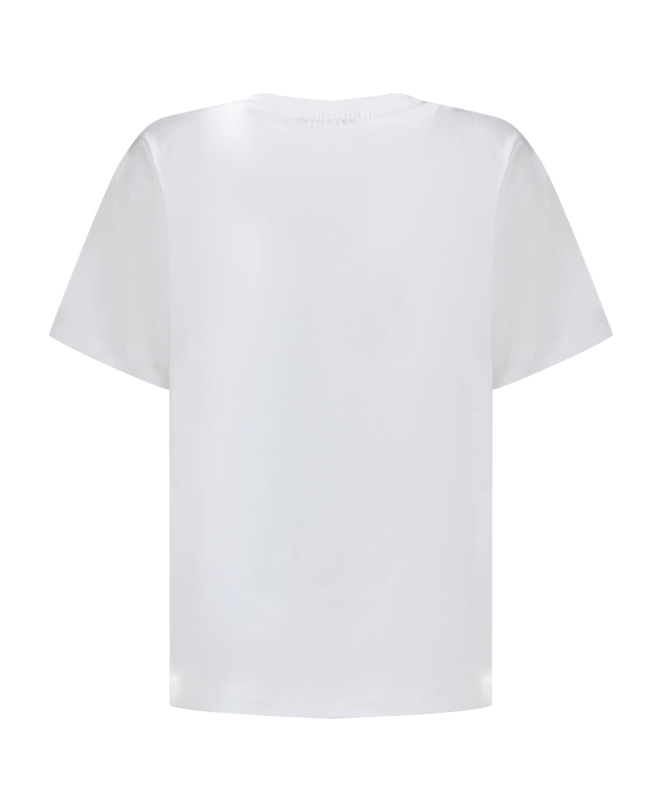 Balmain Logo T-shirt - WHITE/YELLOW