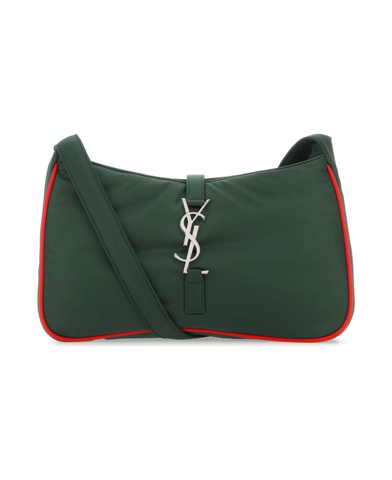 Saint Laurent Dark Green Econylâ® Le 5 ã 7 Shoulder Bag - Multicolor