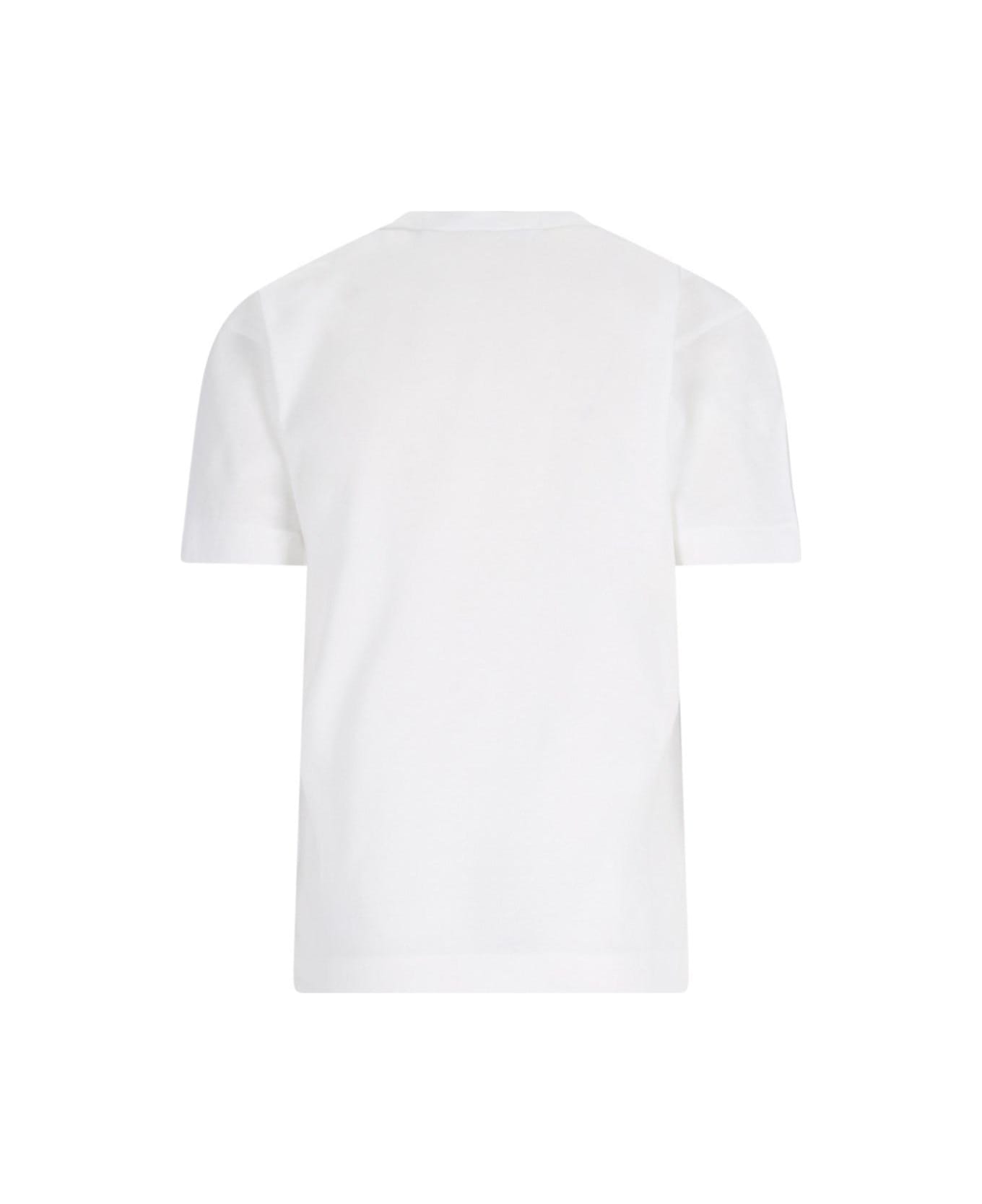 Comme des Garçons Play Logo T-shirt - White Tシャツ
