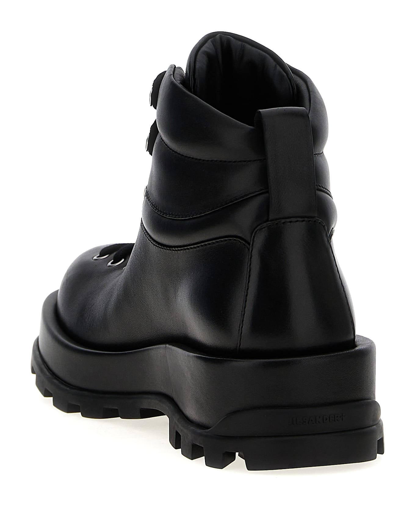 Jil Sander Leather Ankle Boots - Black  