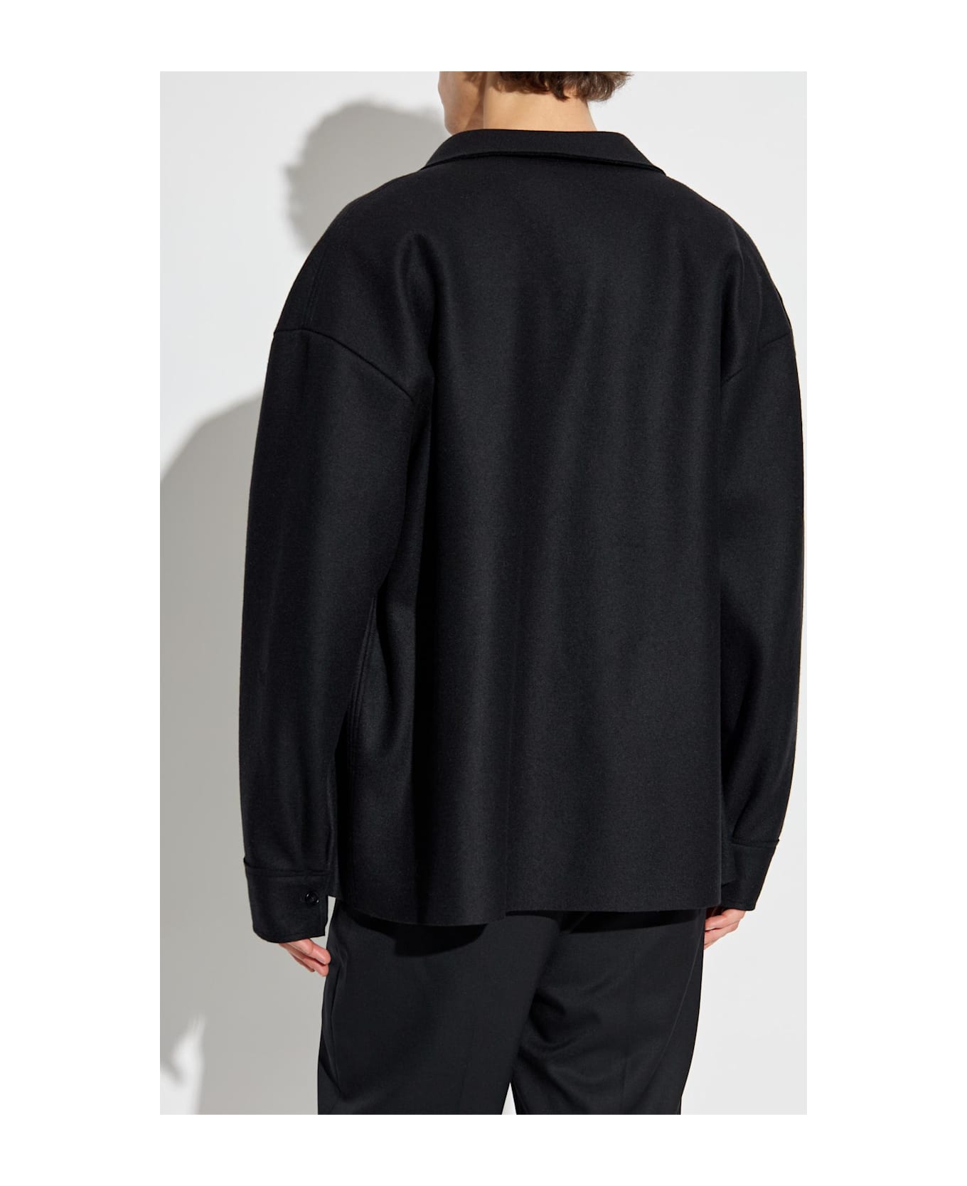 Jil Sander + Wool Shirt - BLACK