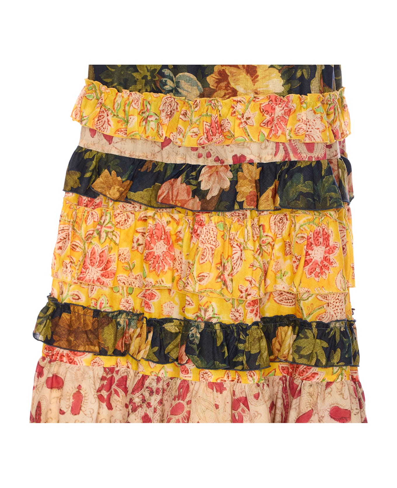 Valentino Garavani Apres L
hiver Macro Flower Skirt - MultiColour