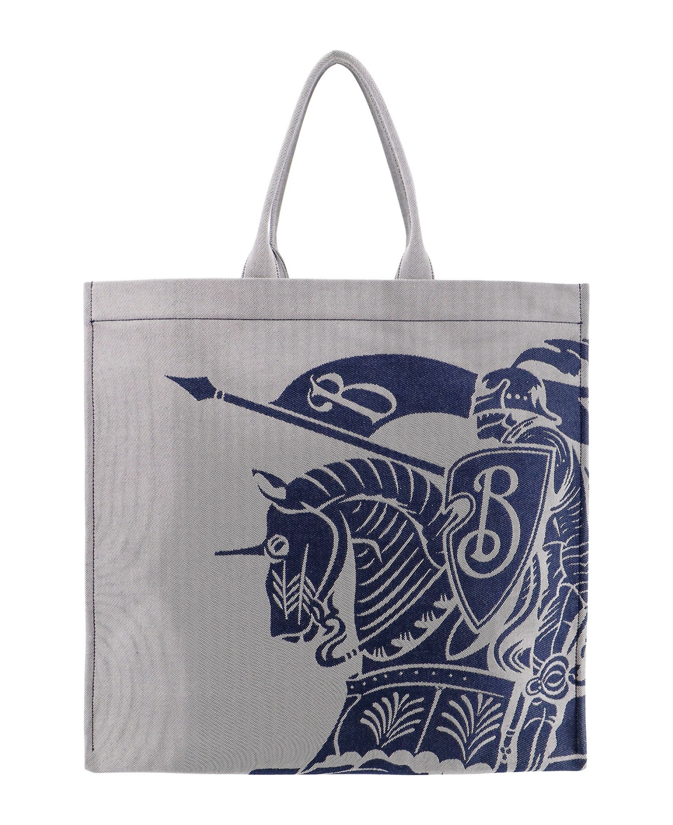 Burberry 'ekd' Xl Shopping Bag - Blue ショルダーバッグ