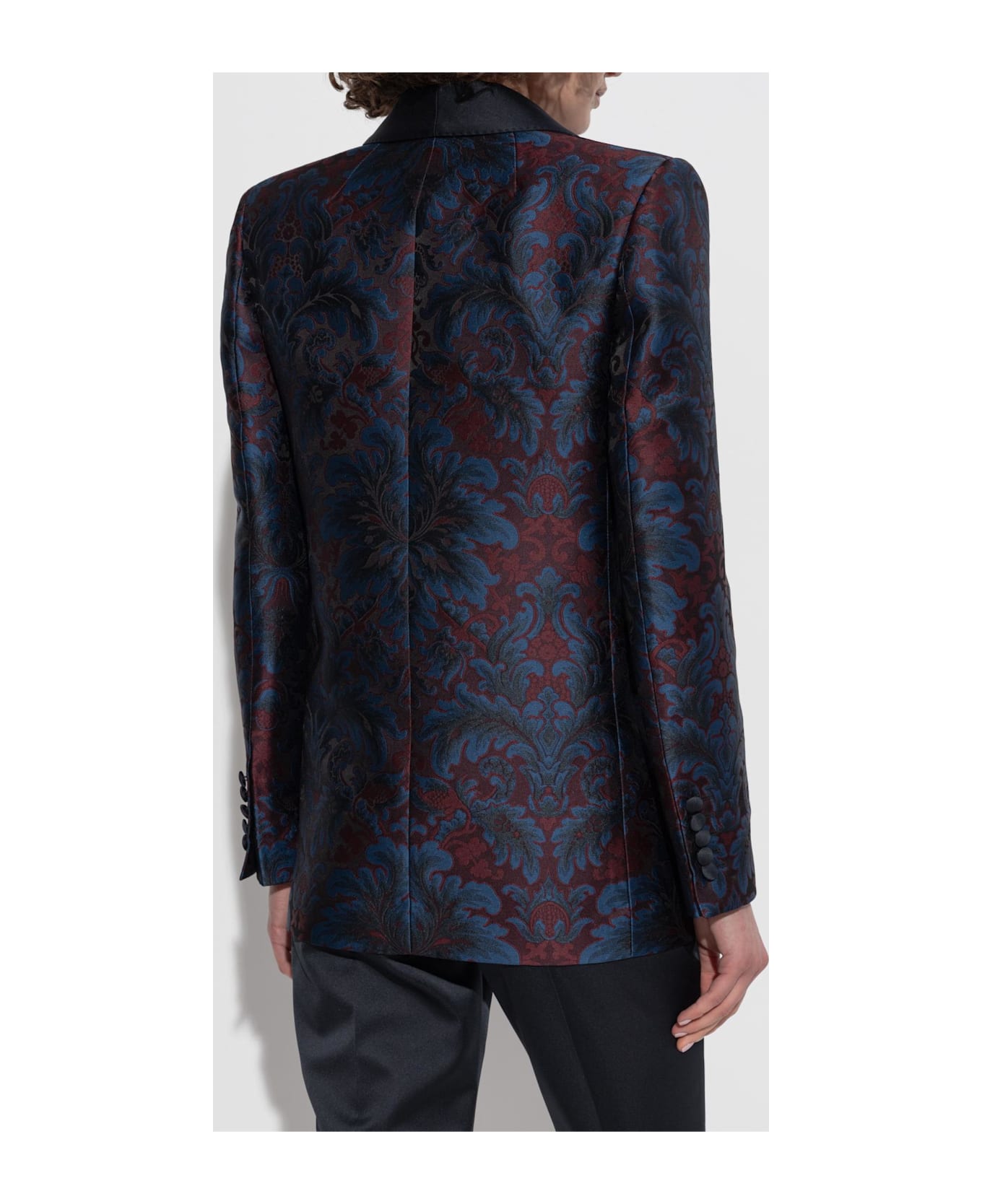 Etro Blazer With Decorative Pattern - BLUE/RED
