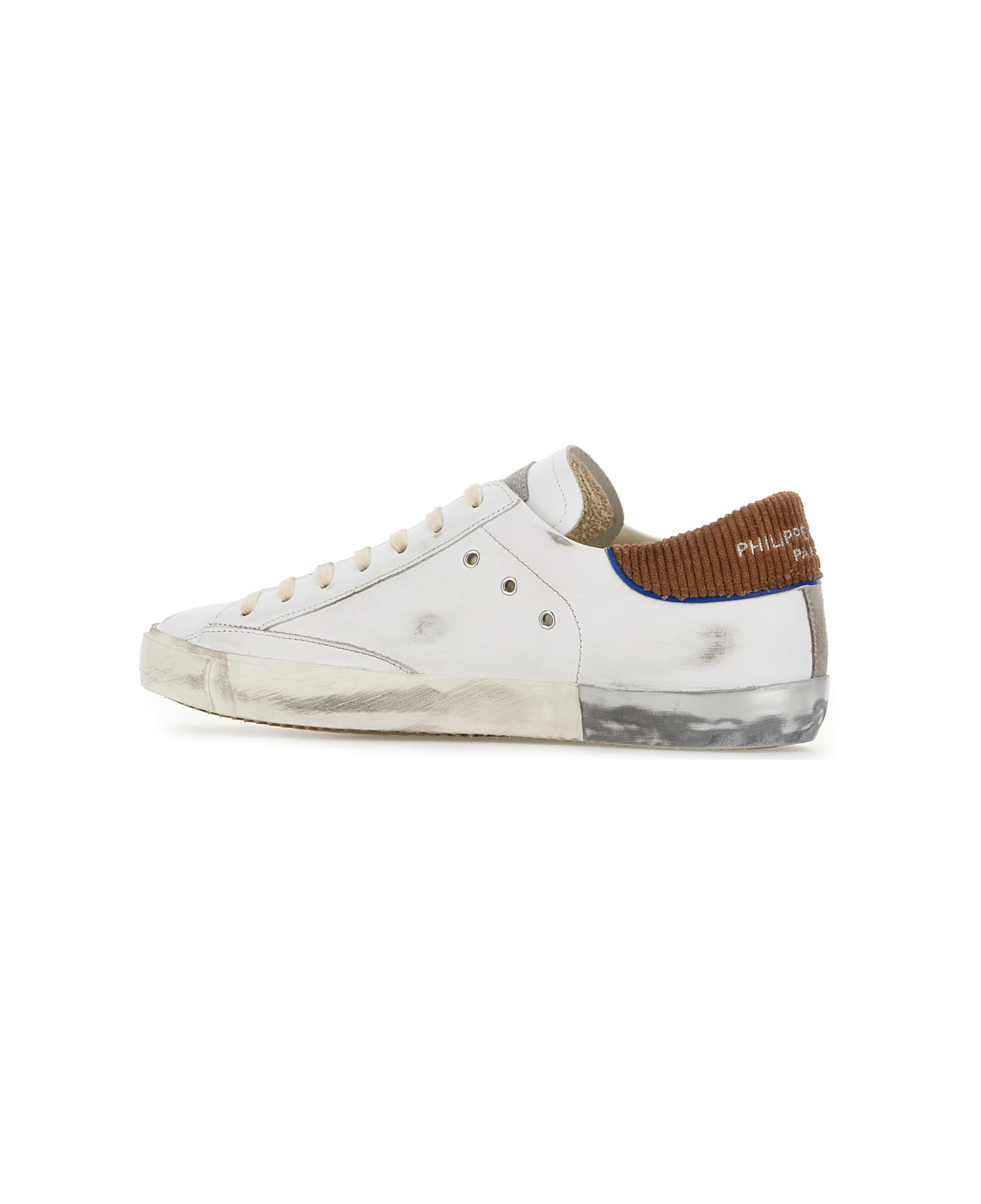 Philippe Model White Leather Prsx Low Sneakers - VEW1