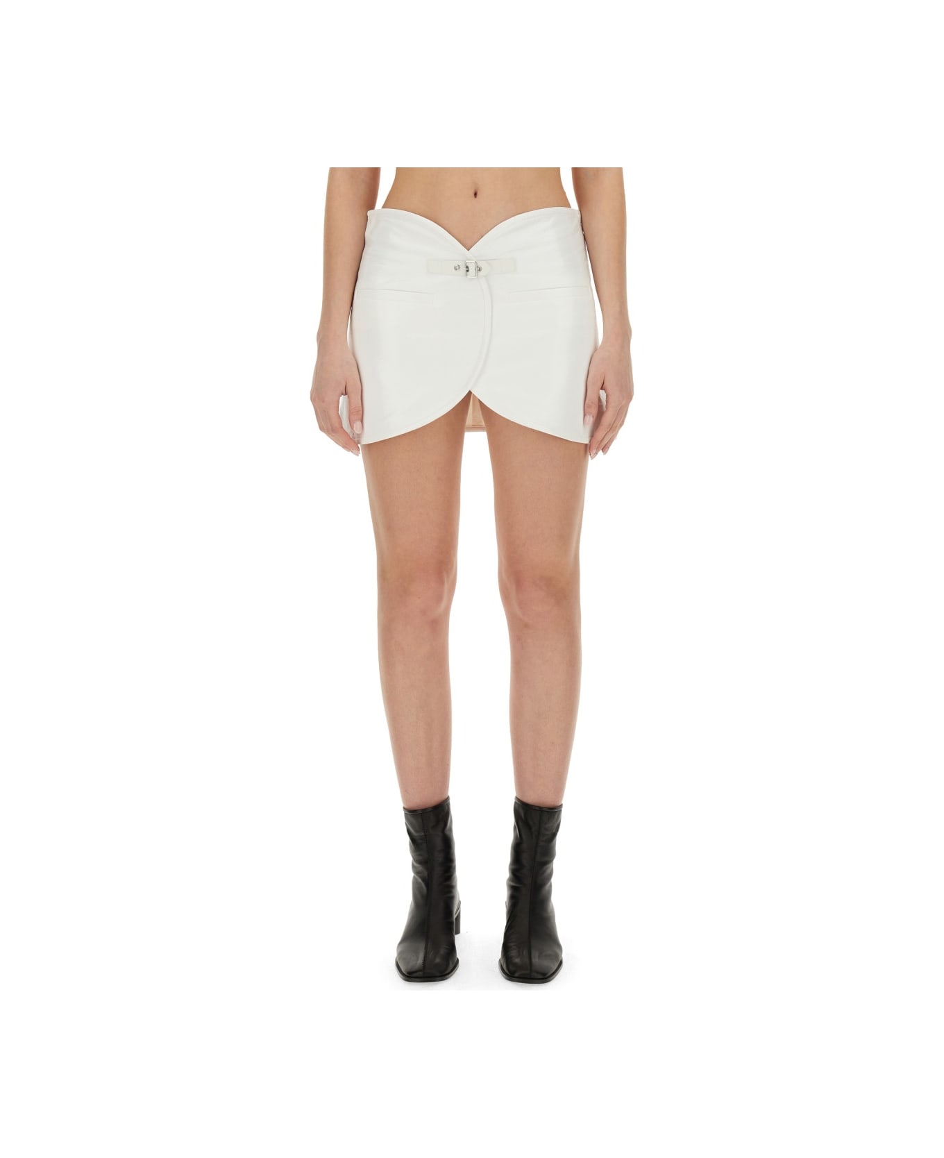 Courrèges "ellipse" Skirt - WHITE スカート