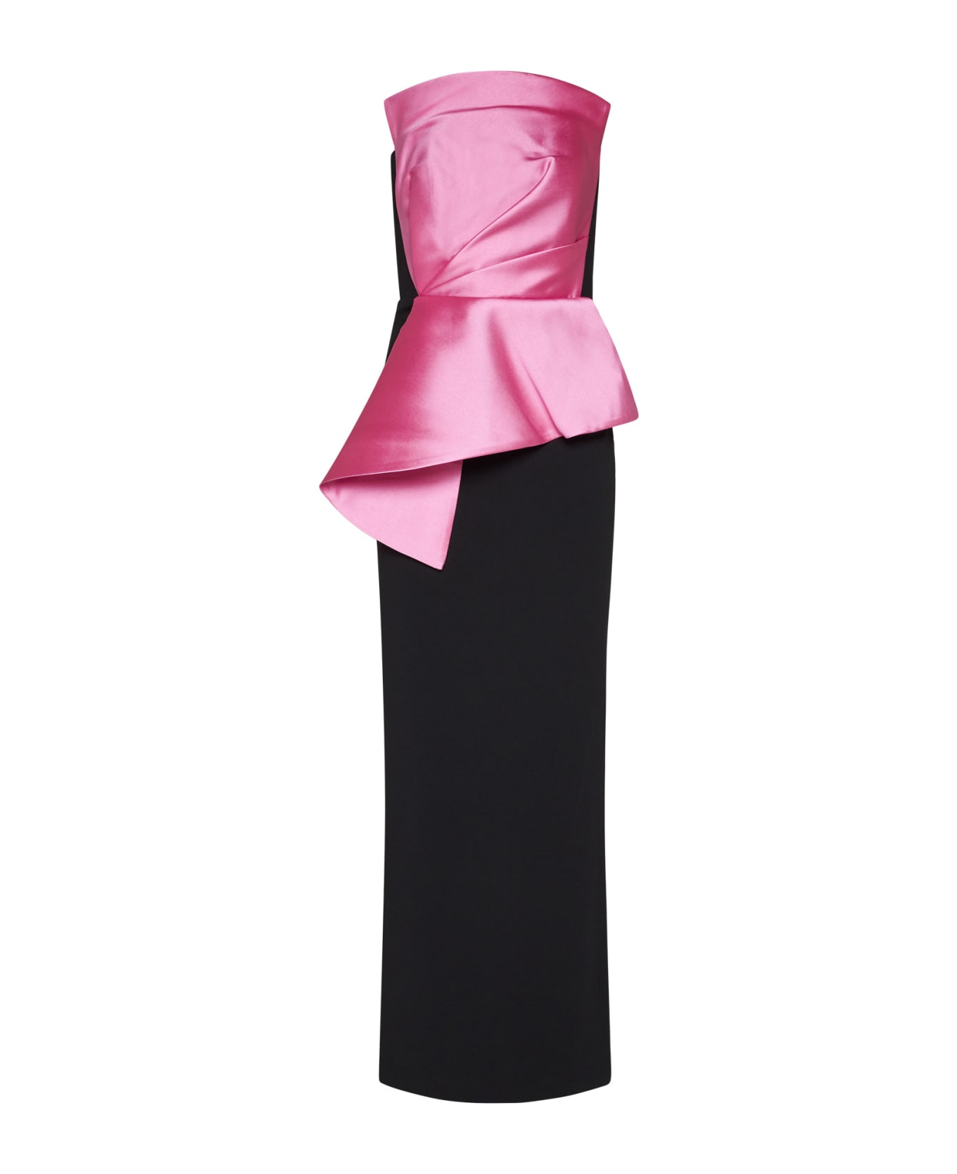 Solace London Dress - Rose pink/black