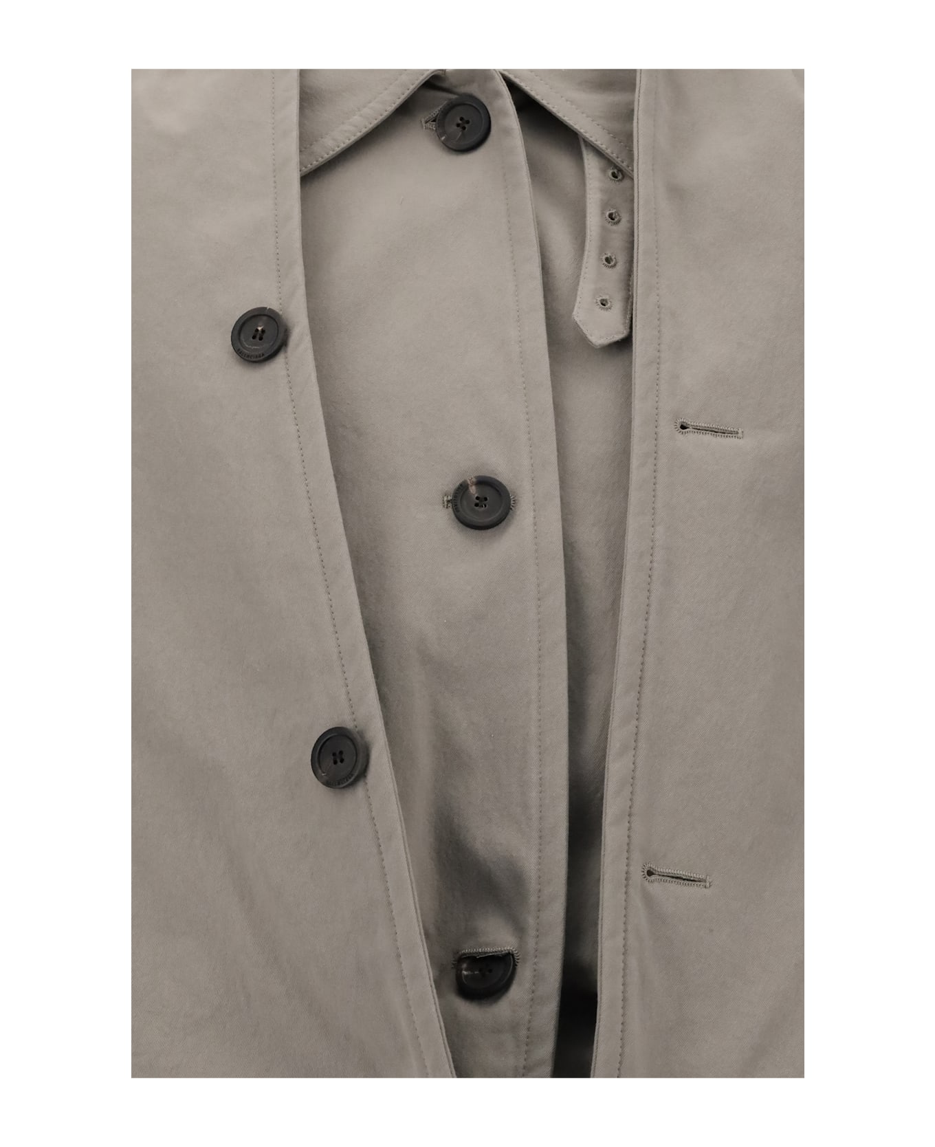 Balenciaga Reverse Hooded Trench Coat
