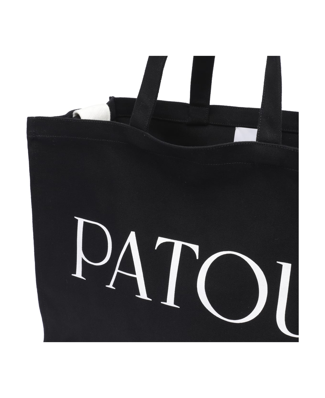 Patou Large Logo Tote Bag - Nero