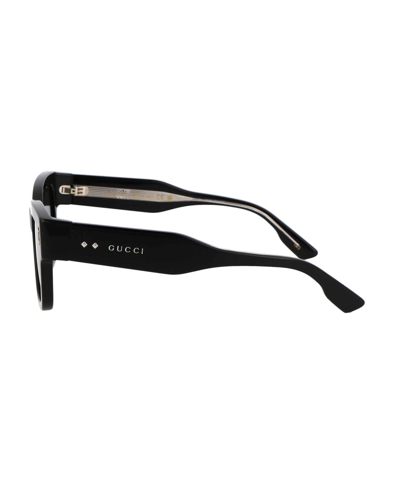 Gucci Eyewear Gg1217s Sunglasses - 001 BLACK BLACK GREY