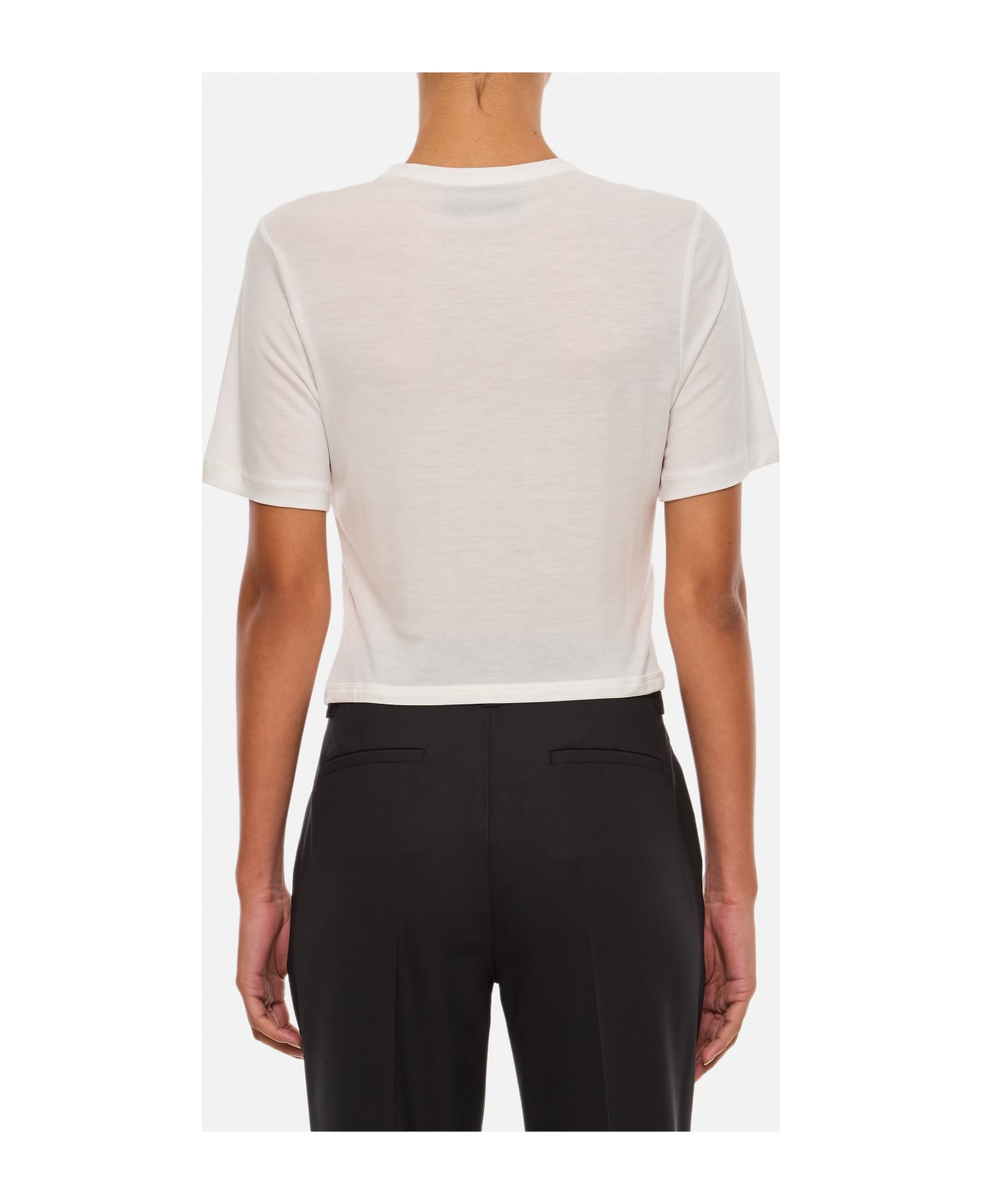 Simone Rocha Easy T-shirt W/ Bow Tails - White