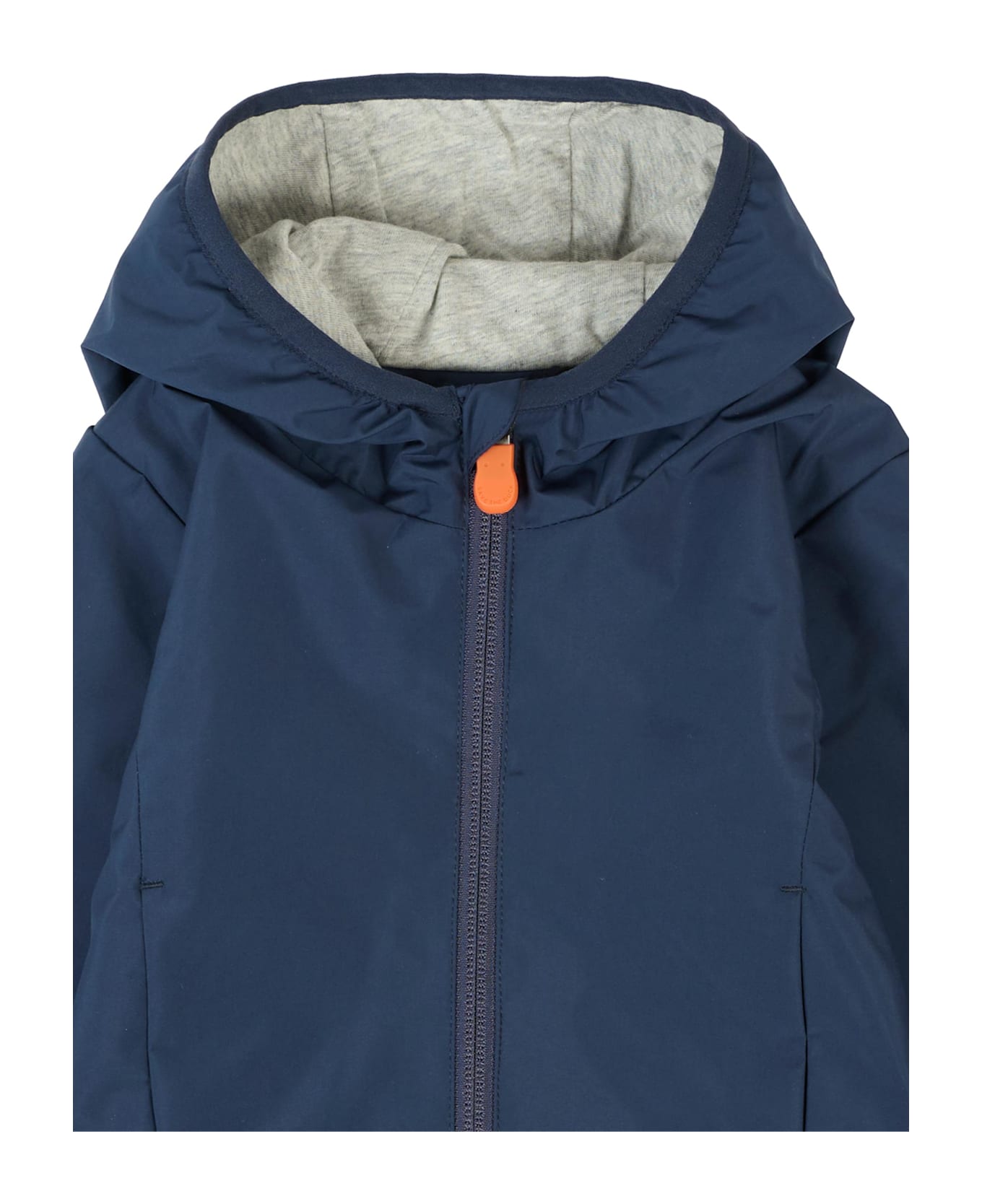 Save the Duck Blue Coco Windbreaker For Baby Boywith Logo - Blue