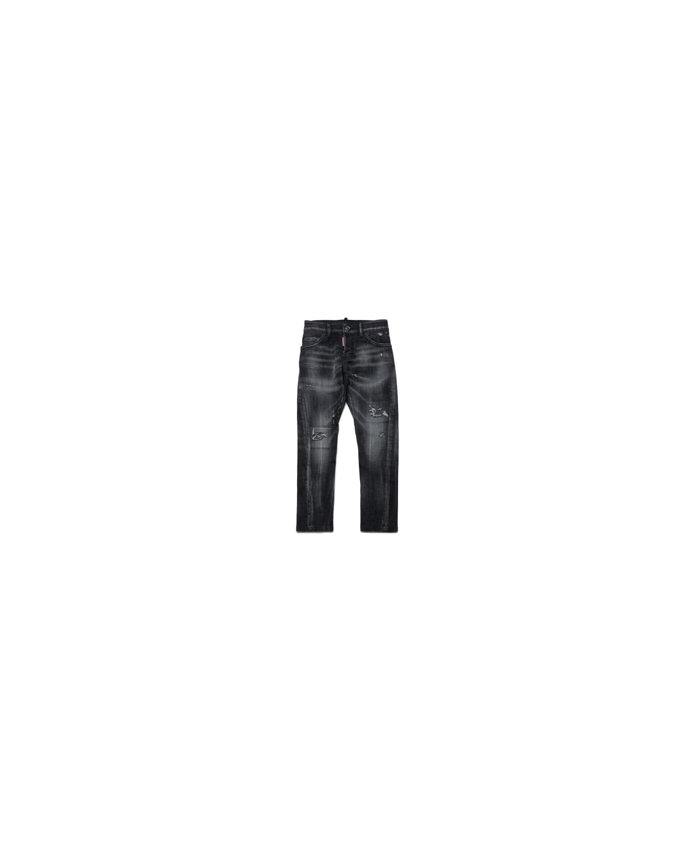 Dsquared2 Jeans Con Effetto Vissuto Twist - Black