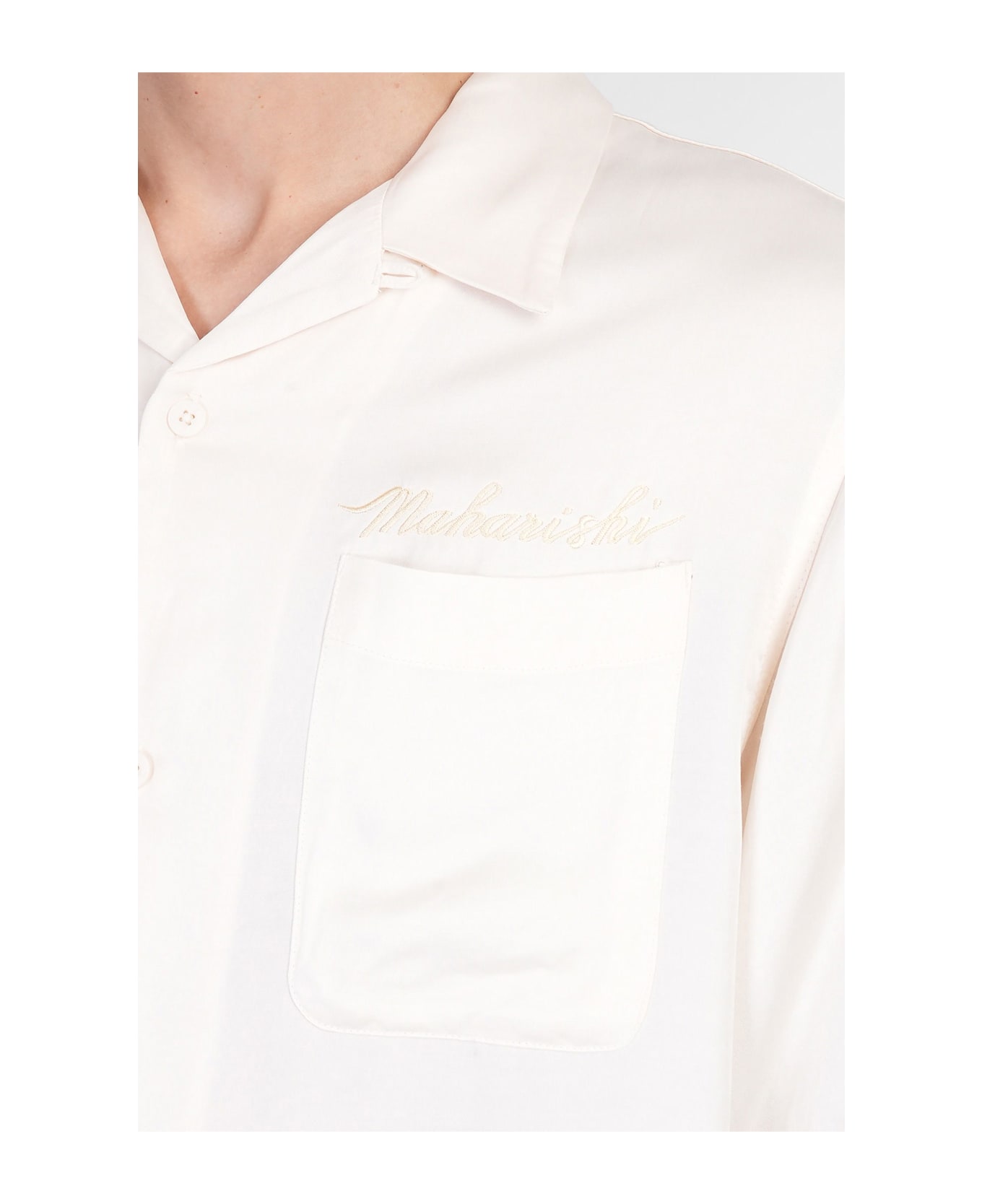 Maharishi Shirt In Beige Rayon - beige