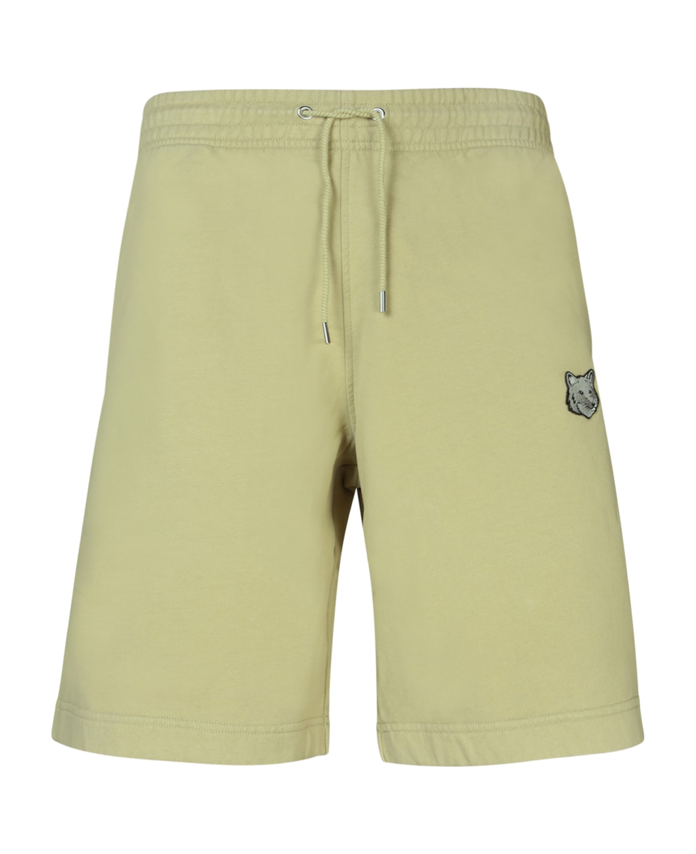 Maison Kitsuné Bold Fox Head Beige Shorts - Beige ショートパンツ