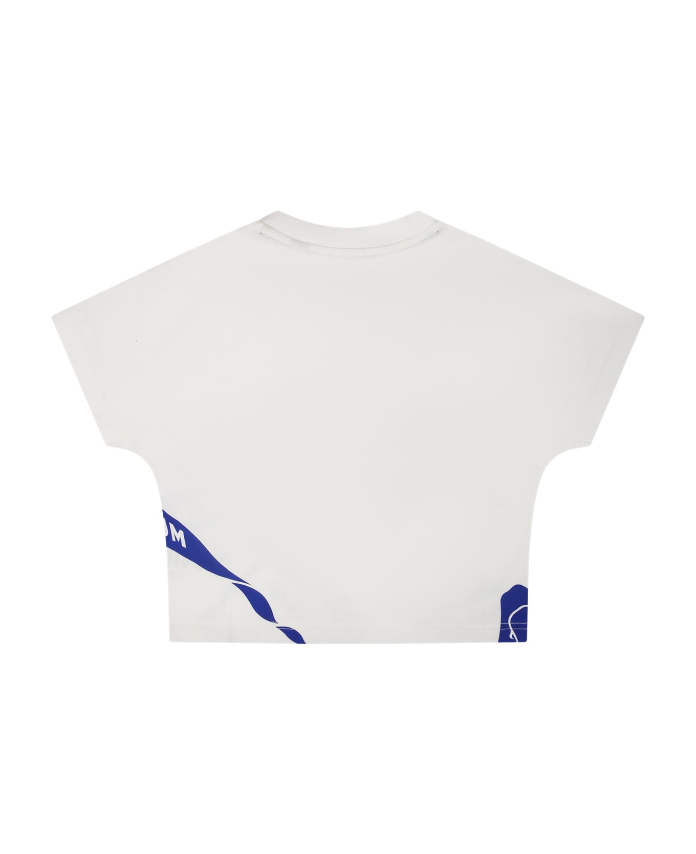 Burberry White T-shirt For Baby Girl With Print