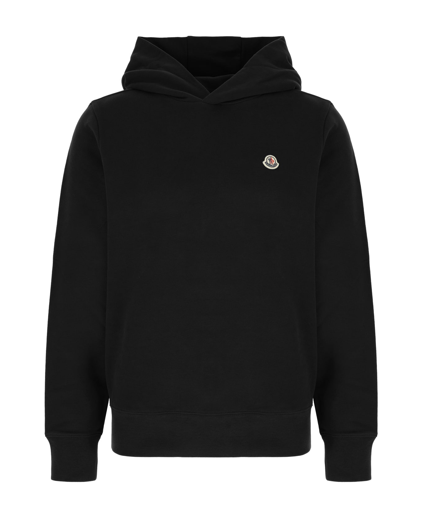 Moncler Black Cotton Sweatshirt - Nero