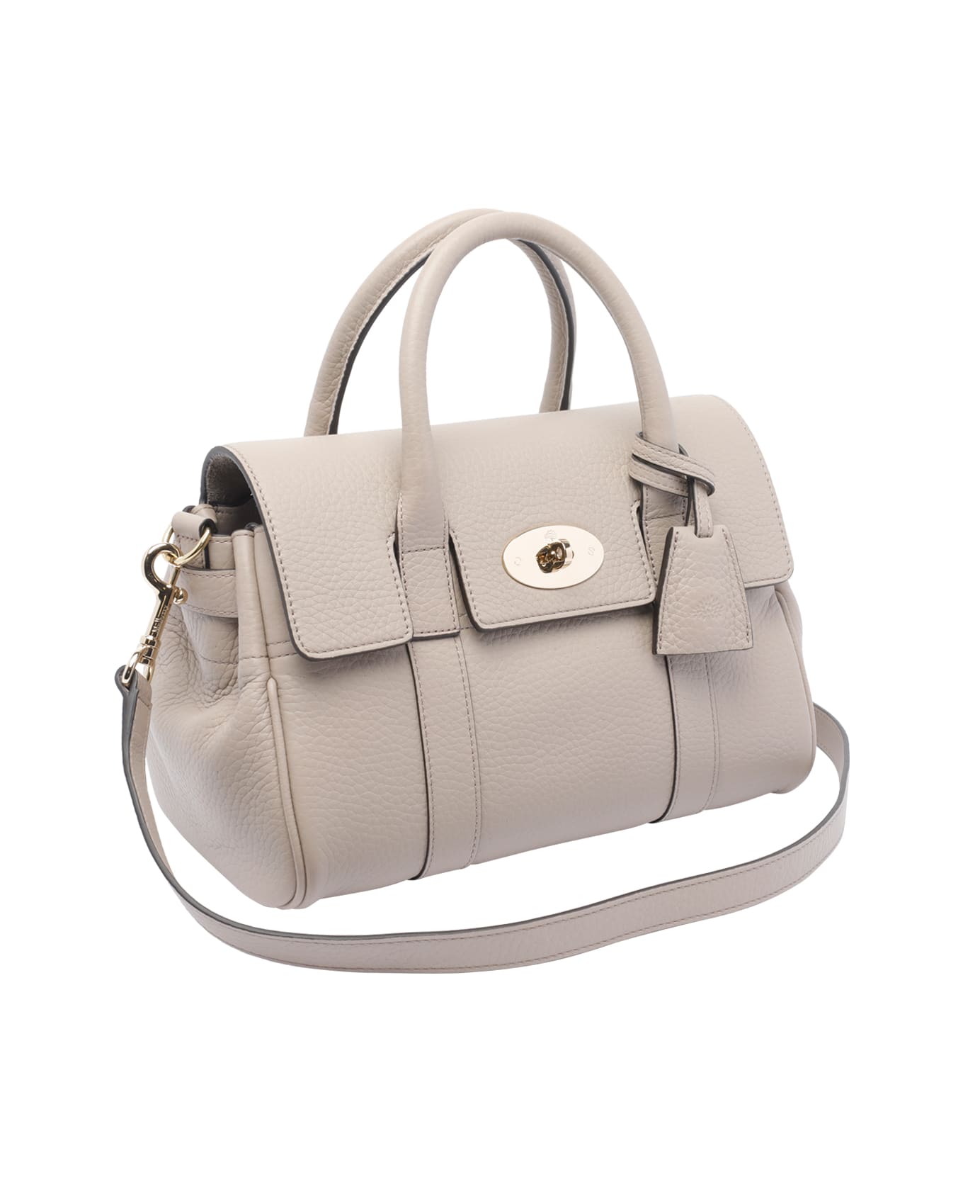 Mulberry Small Bayswater Satchel Bag - Beige