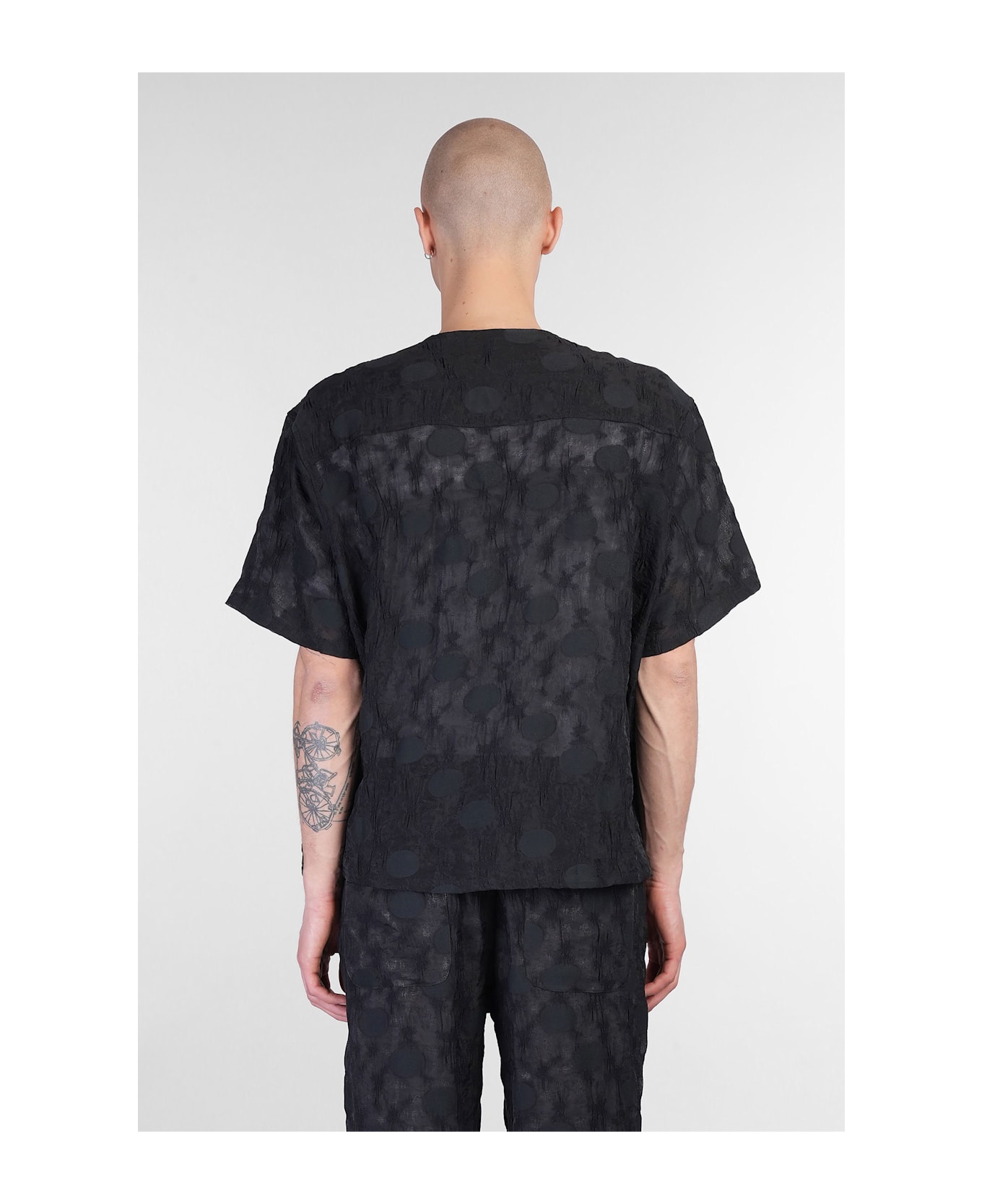 Needles Shirt In Black Polyamide Polyester - black