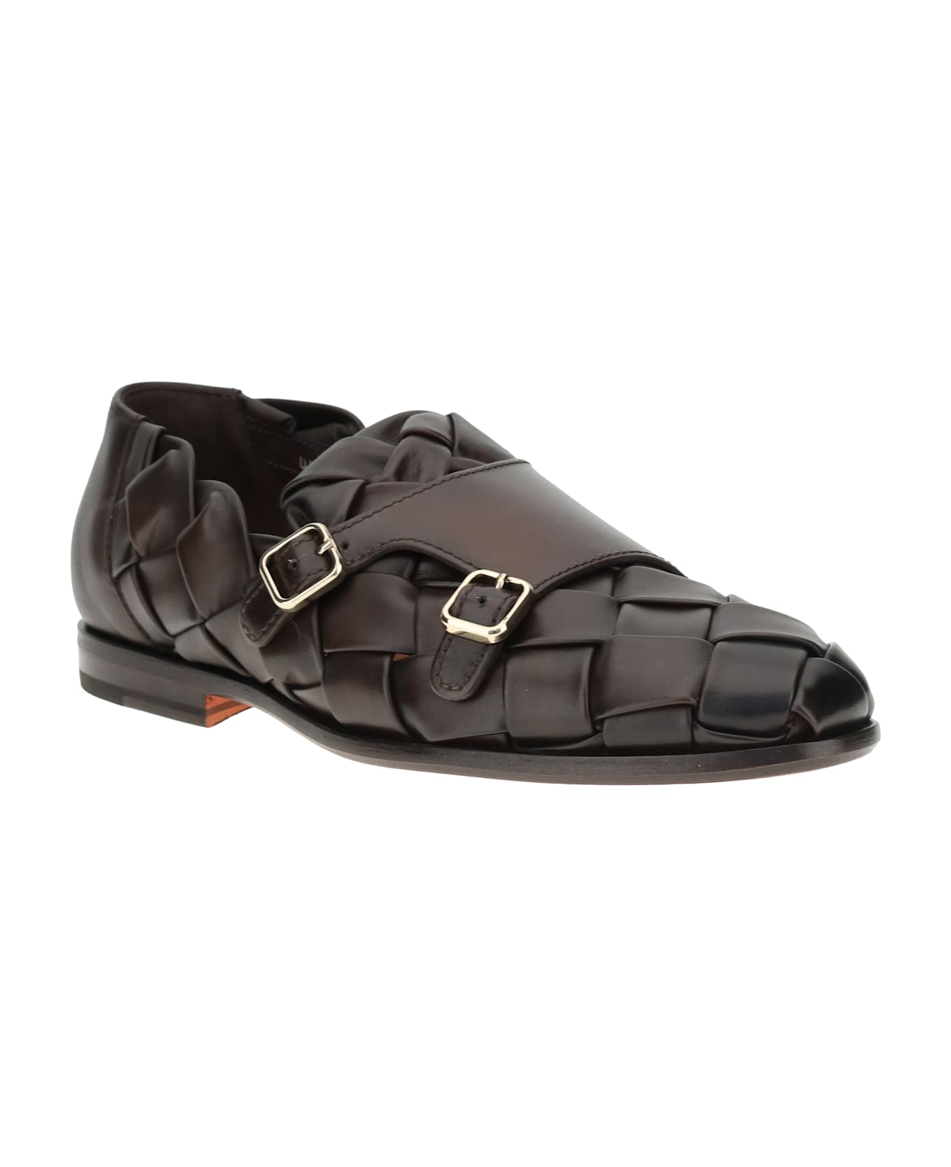 Santoni Woven Weave Loafers