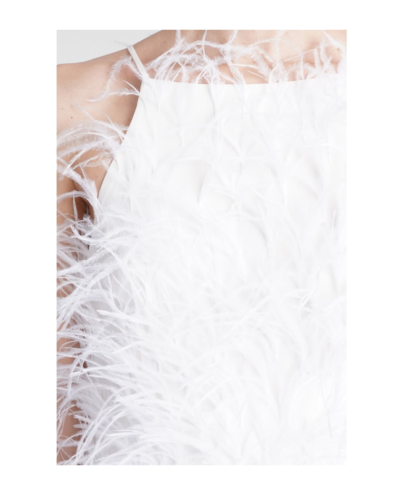 Cult Gaia Shannon Dress In White Viscose - Neutro