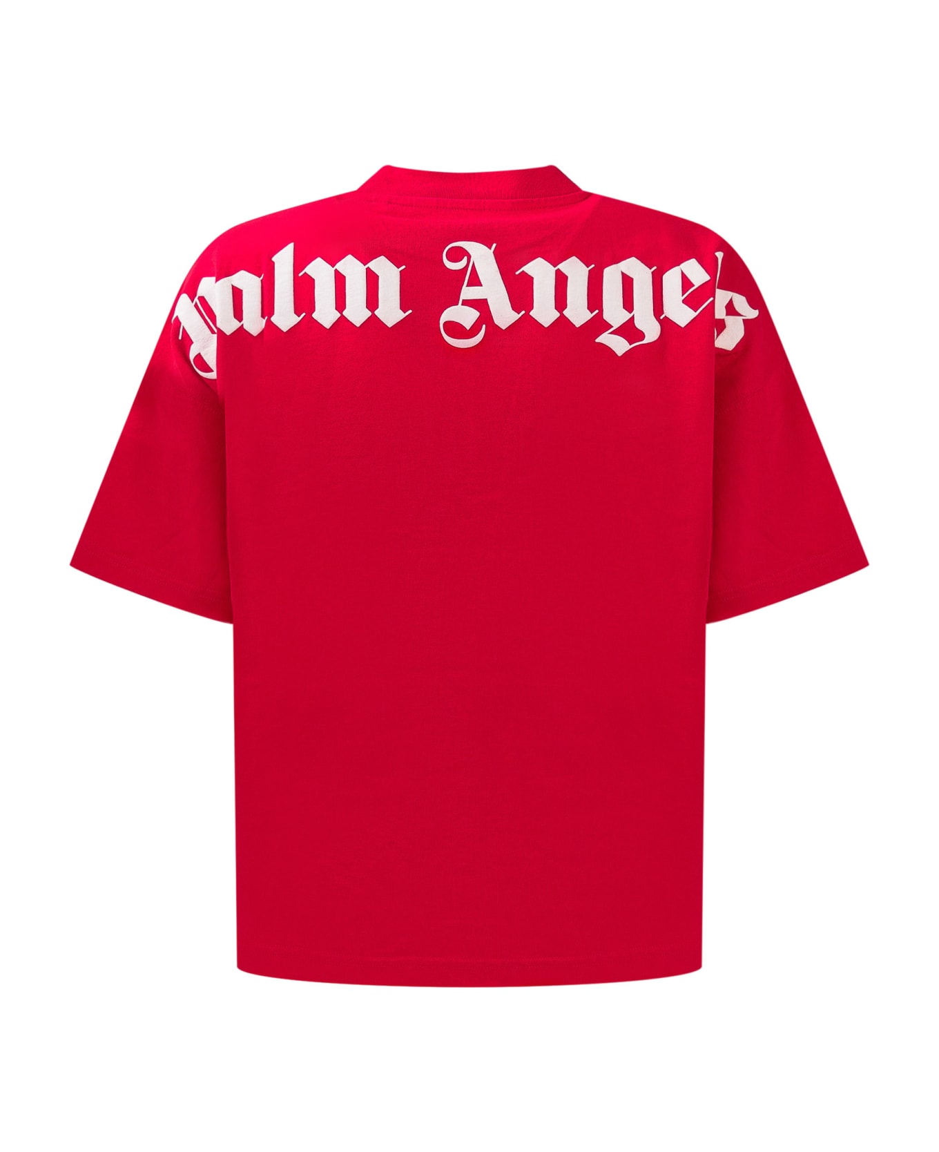 Palm Angels Logo T-shirt - RED WHITE