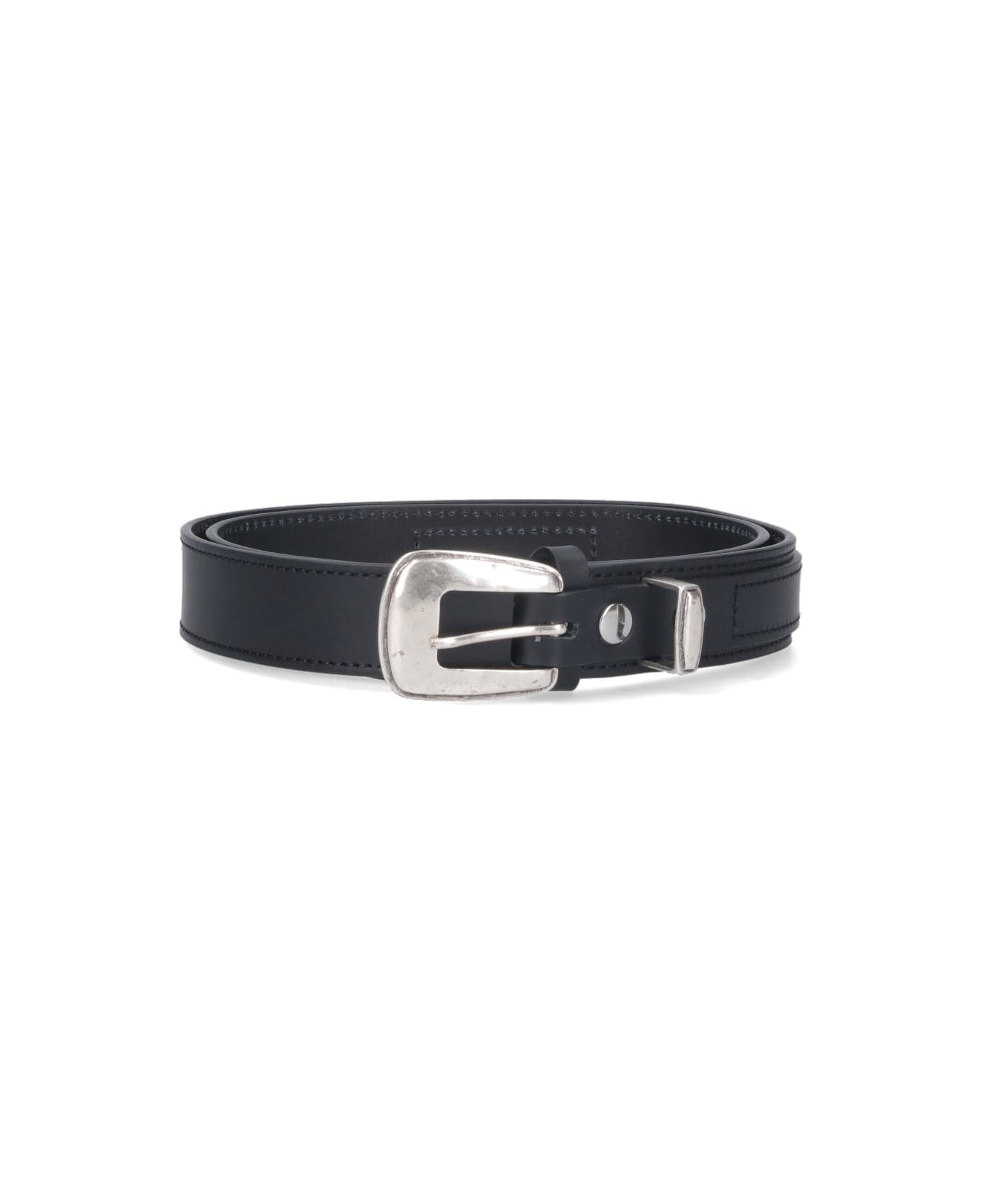 Lemaire Leather Belt - BLACK