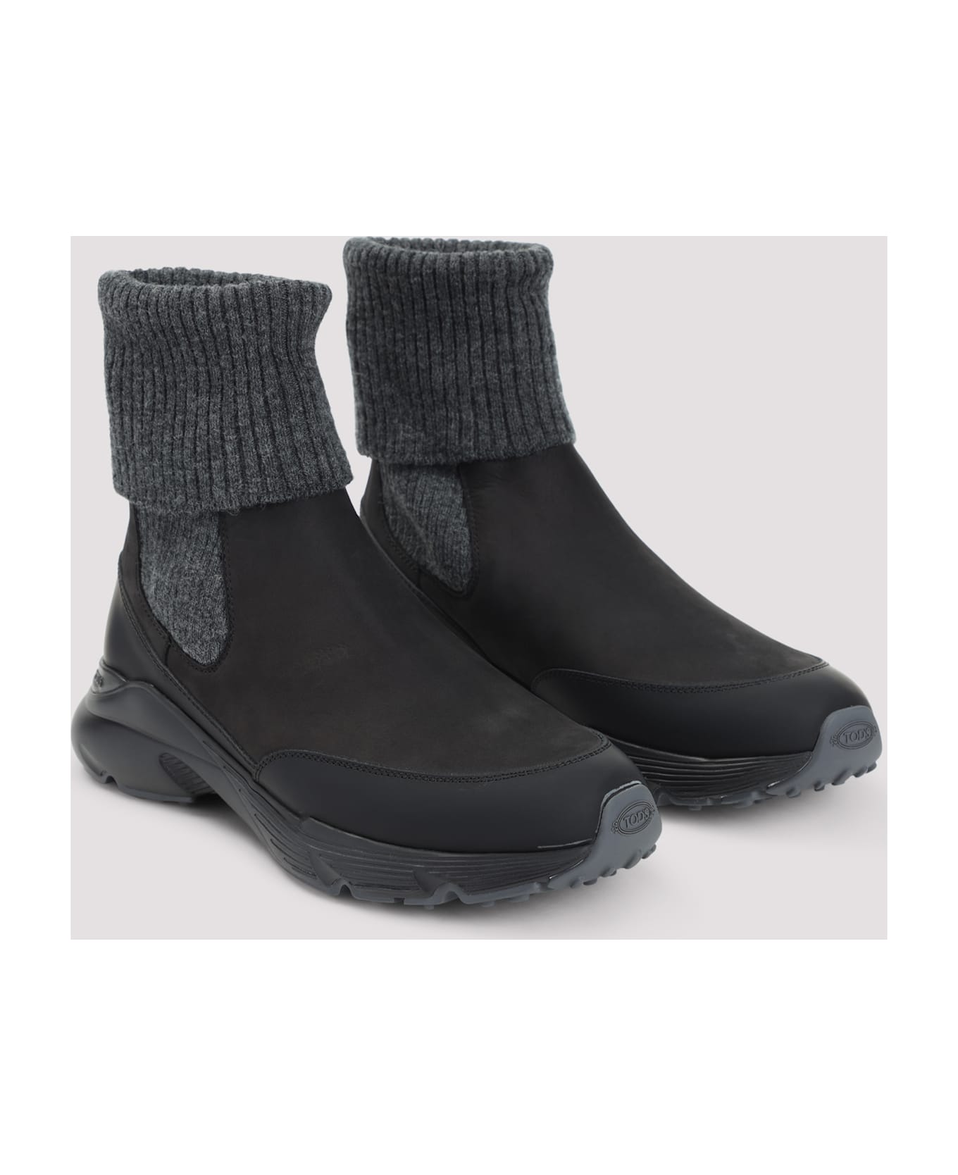 Tod
s Suede Leather Sneakers - Black スニーカー