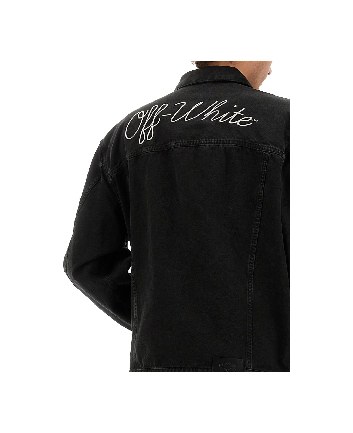 Off-White Denim Shirt Jacket - BLACK