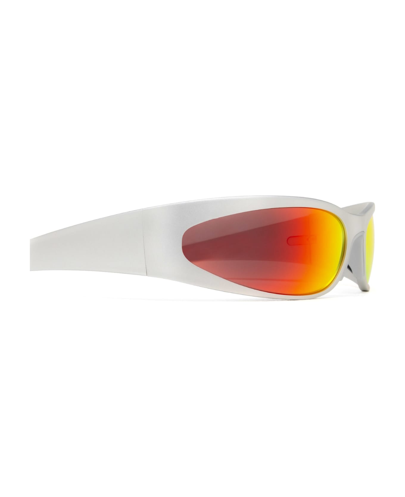 Balenciaga Eyewear Bb0290s Sunglasses - 004 SILVER SILVER RED サングラス