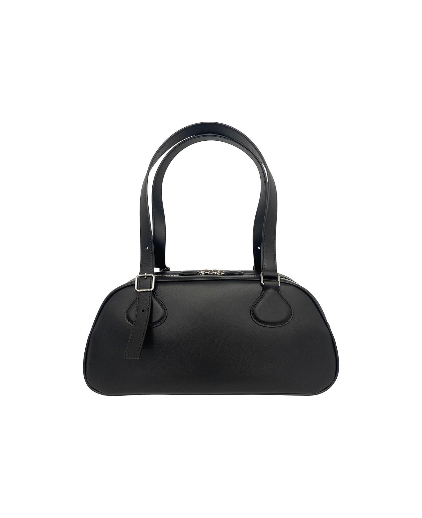 Courrèges Friday Medium Leather Bag - Black