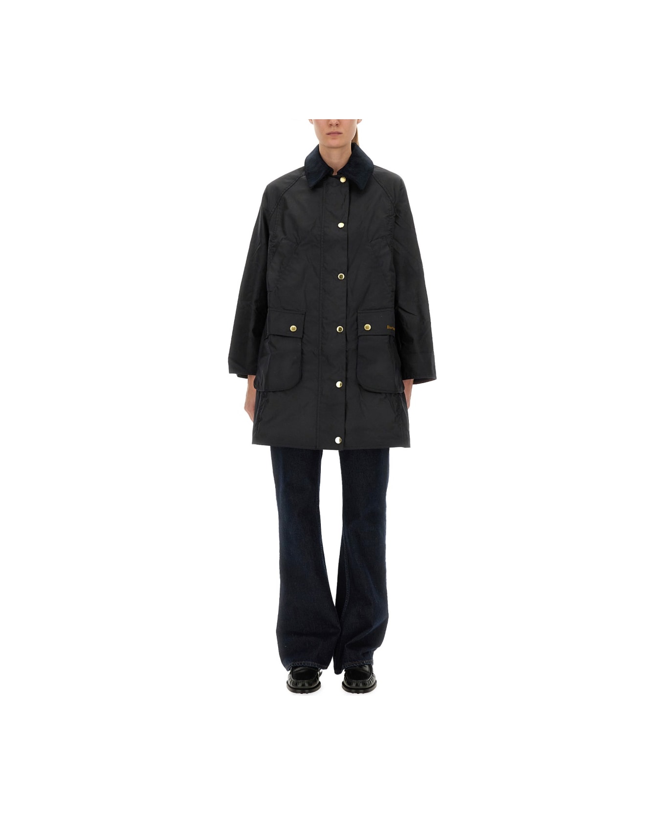 Barbour Waxed Jacket "beadnell" - BLUE