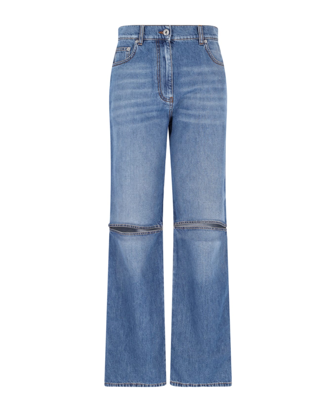 J.W. Anderson Cut-out Detail Jeans - Blue