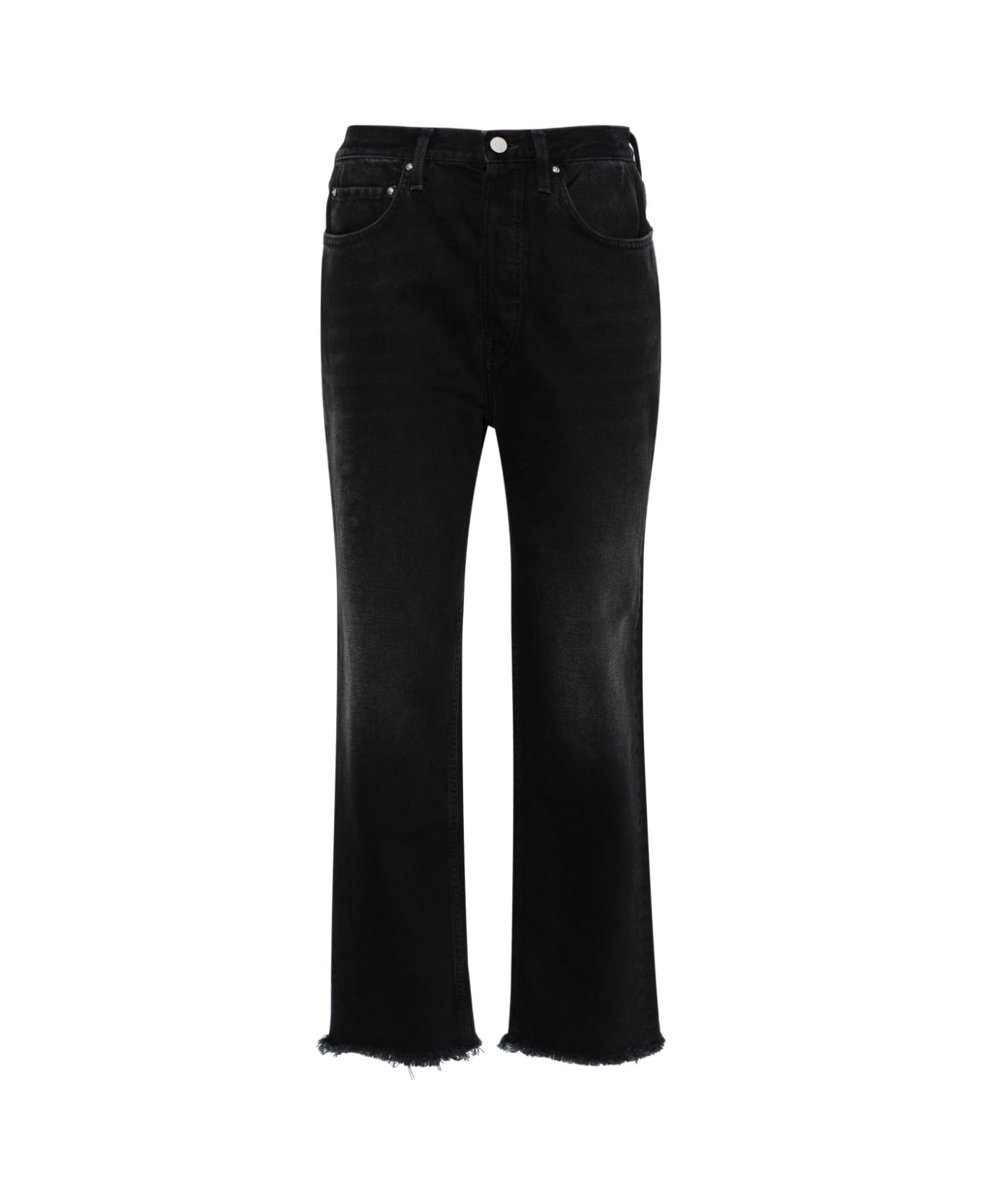 Totême Denim Cropped Jeans - Black