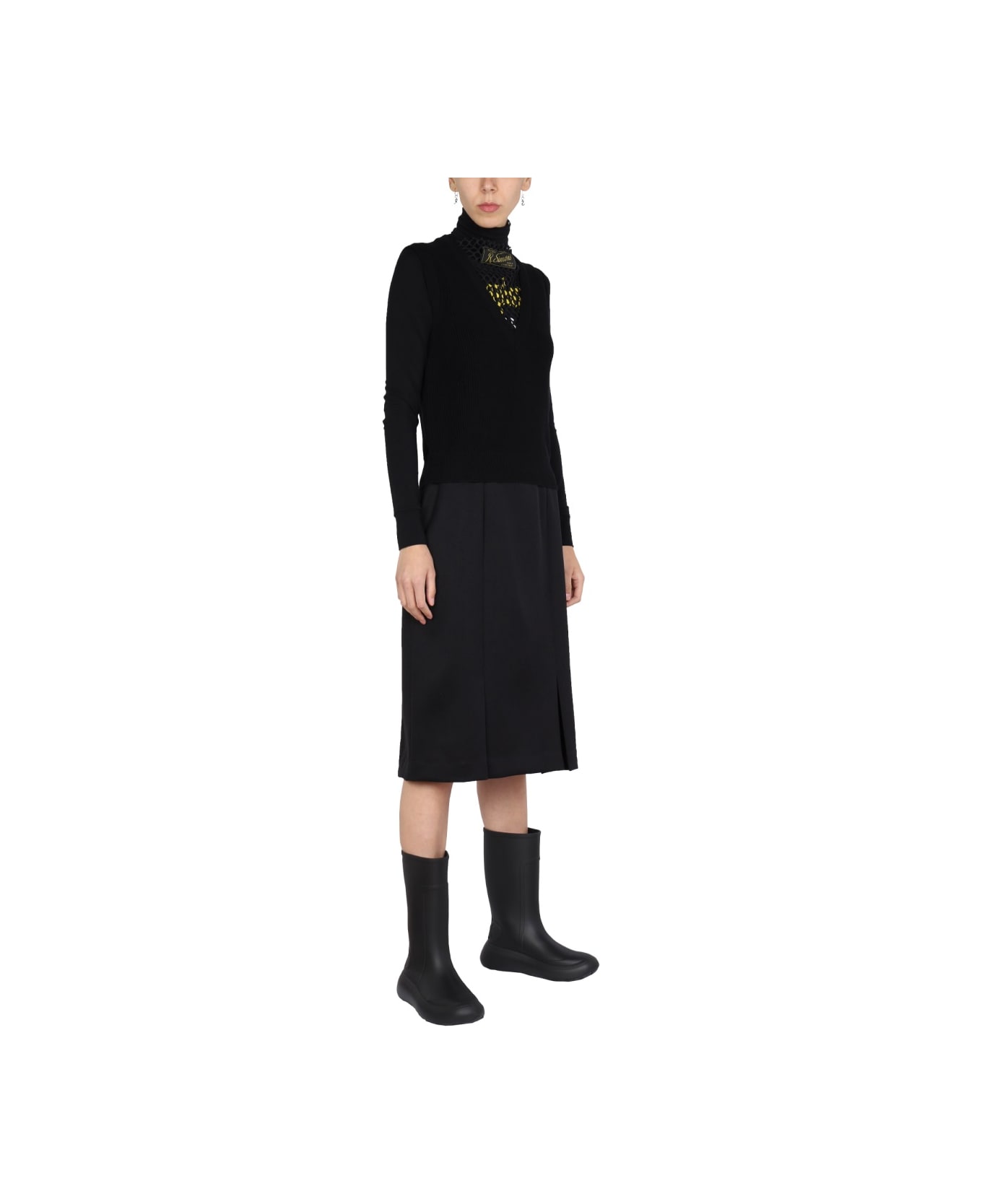 Raf Simons Straight Cut Skirt - BLACK スカート
