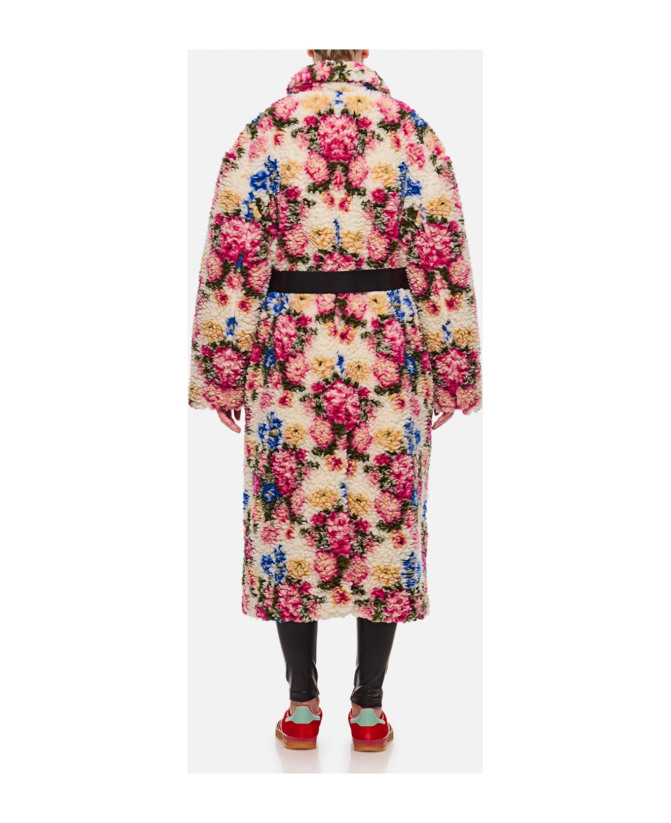 Loewe Double Breasted Floreal Coat - MultiColour