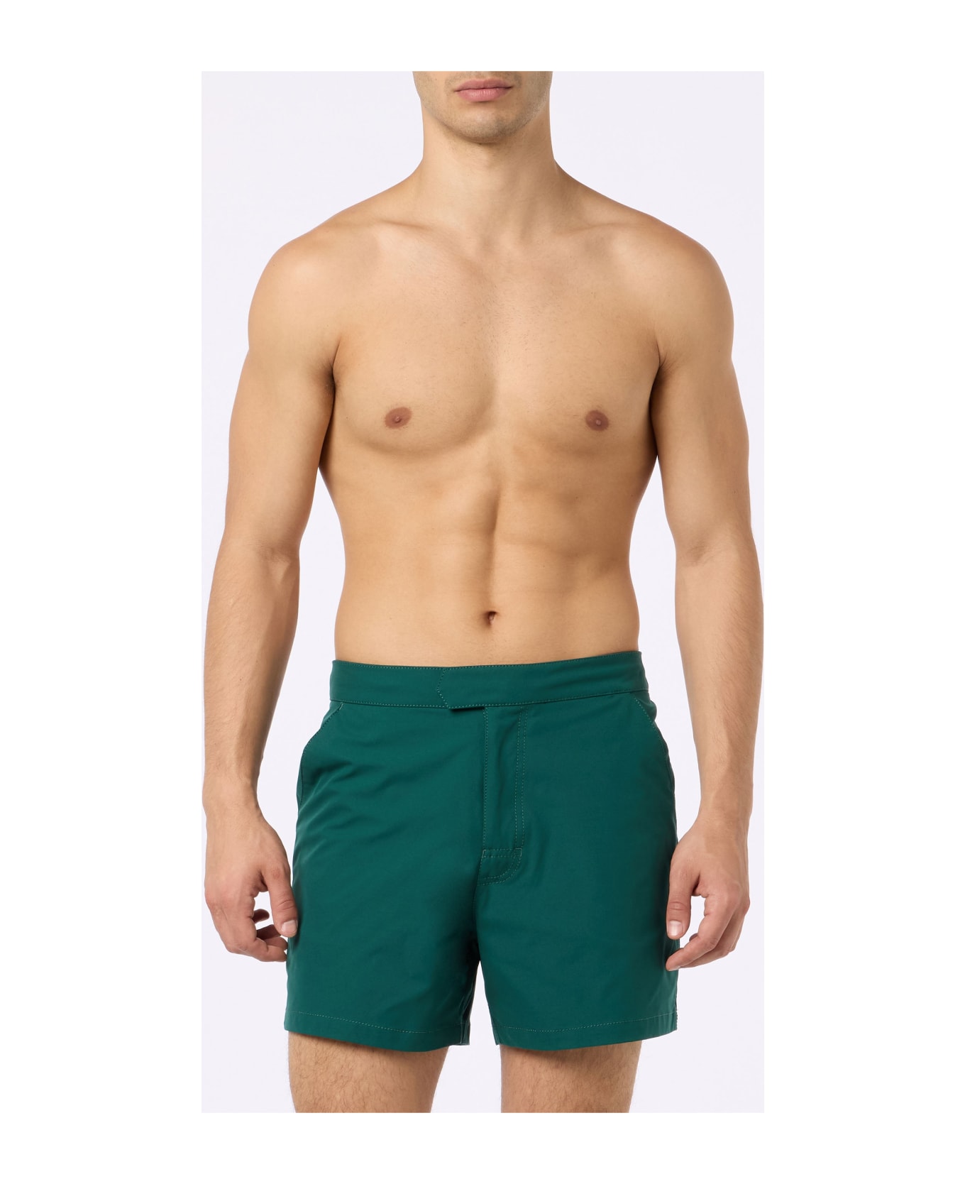MC2 Saint Barth Man Short-length British Green Swim Shorts Master - GREEN