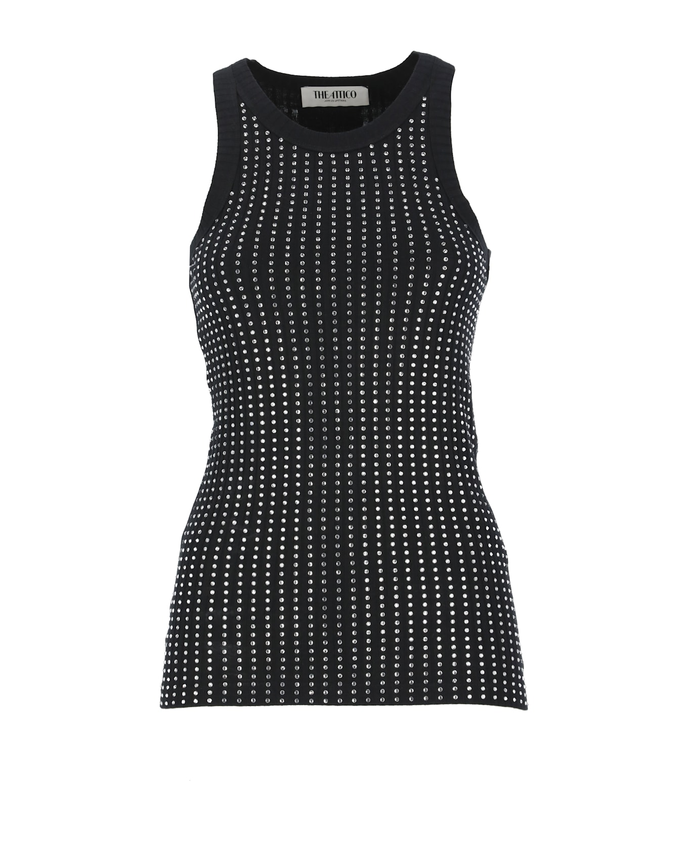 The Attico Cotton Top - Black